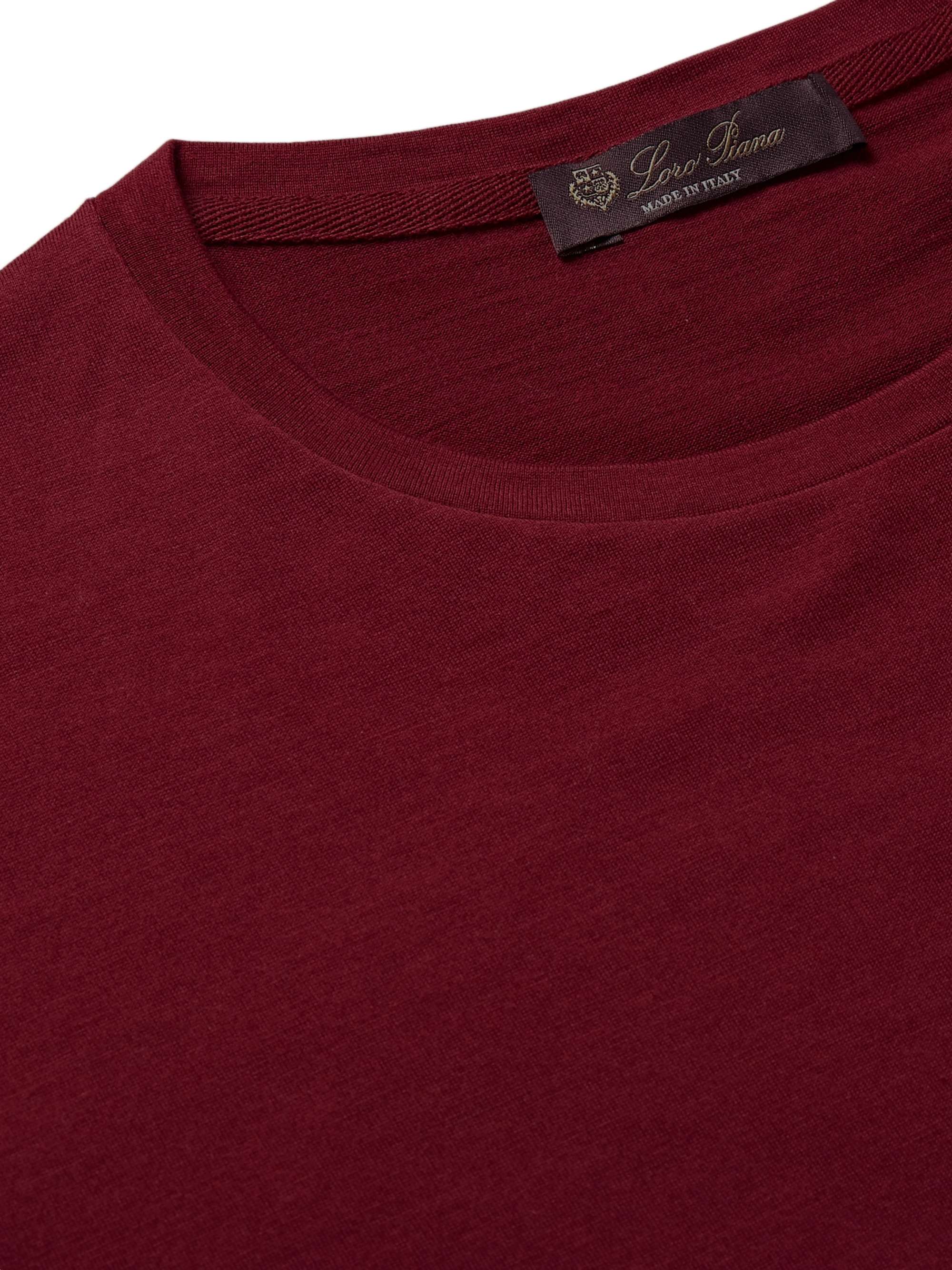 LORO PIANA Slim-Fit Silk and Cotton-Blend Jersey T-Shirt