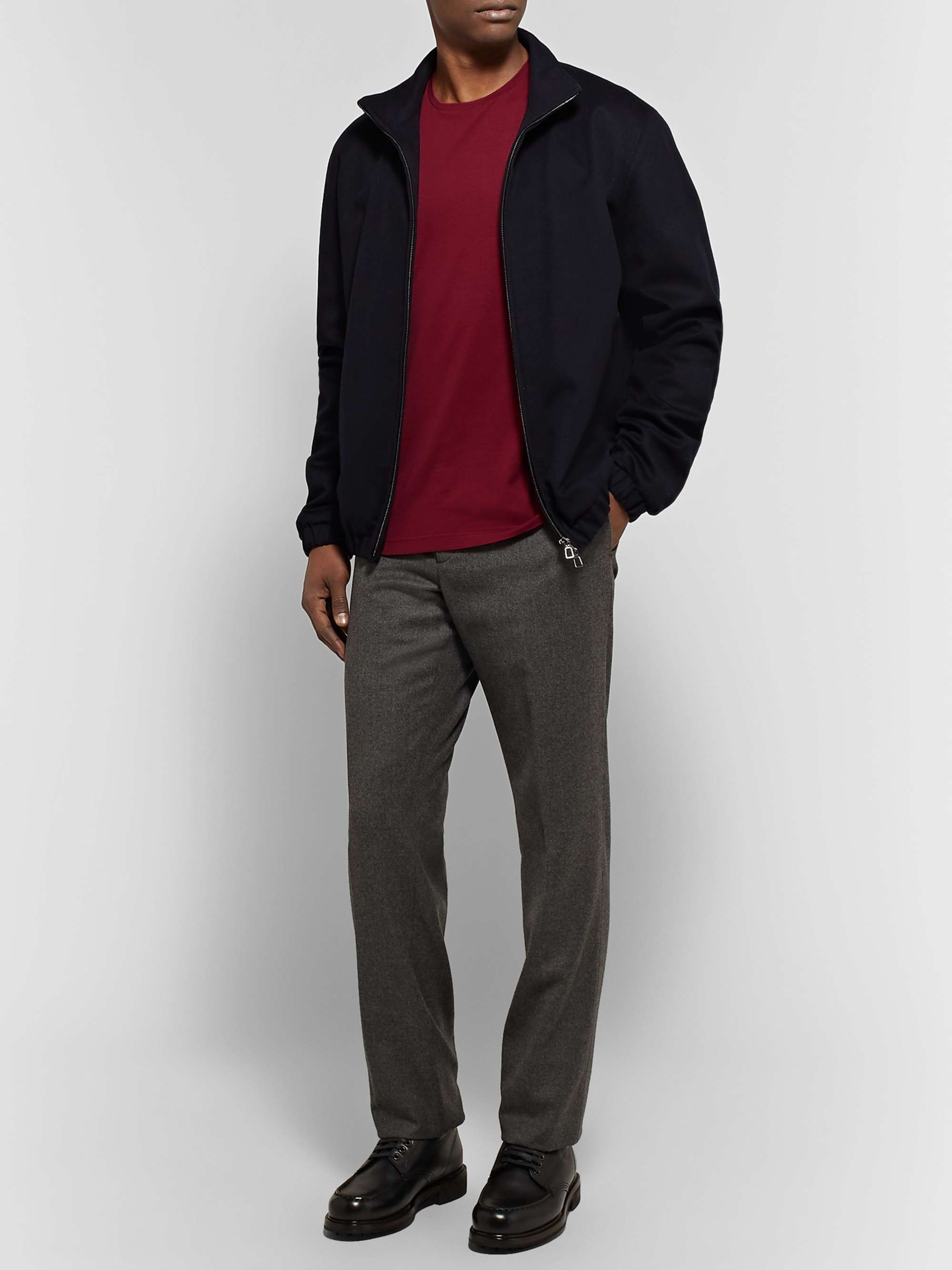 LORO PIANA Slim-Fit Silk and Cotton-Blend Jersey T-Shirt