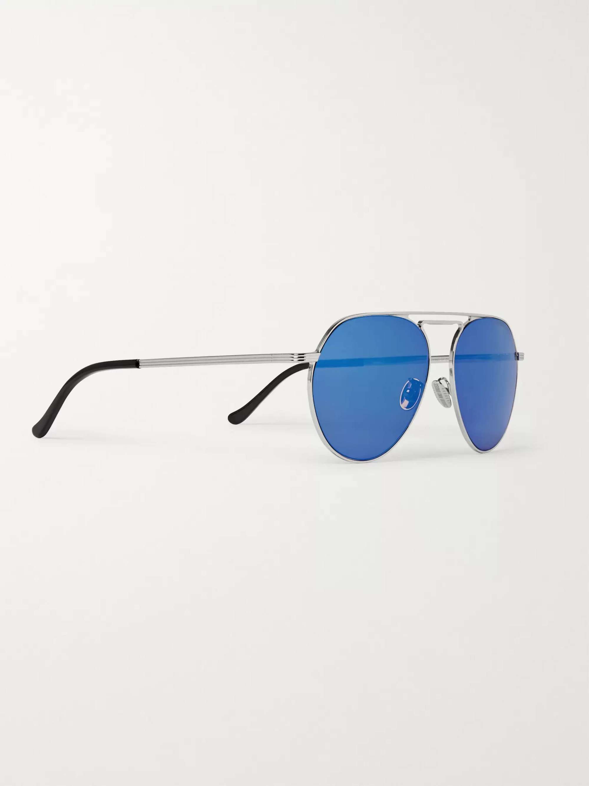 CUTLER AND GROSS Aviator-Style Gold-Tone Sunglasses