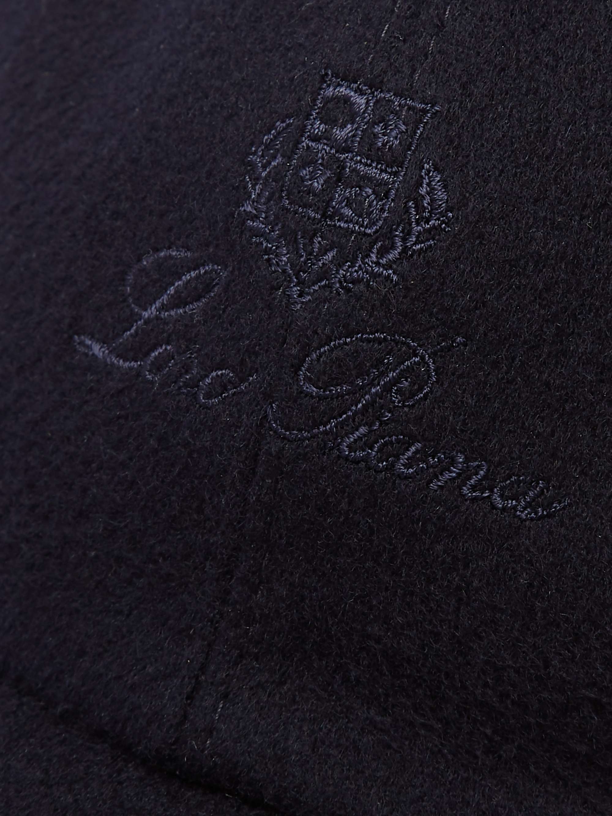 LORO PIANA قبعة بيسبول من الكشمير بتقنية ®Storm System مطرّزة بشعار العلامة