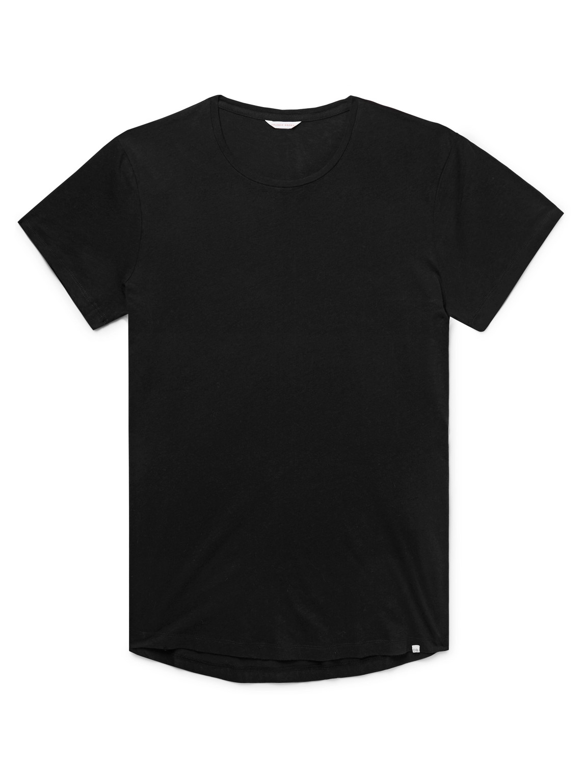 Orlebar Brown Ob-t Slim-fit Cotton-jersey T-shirt In Black