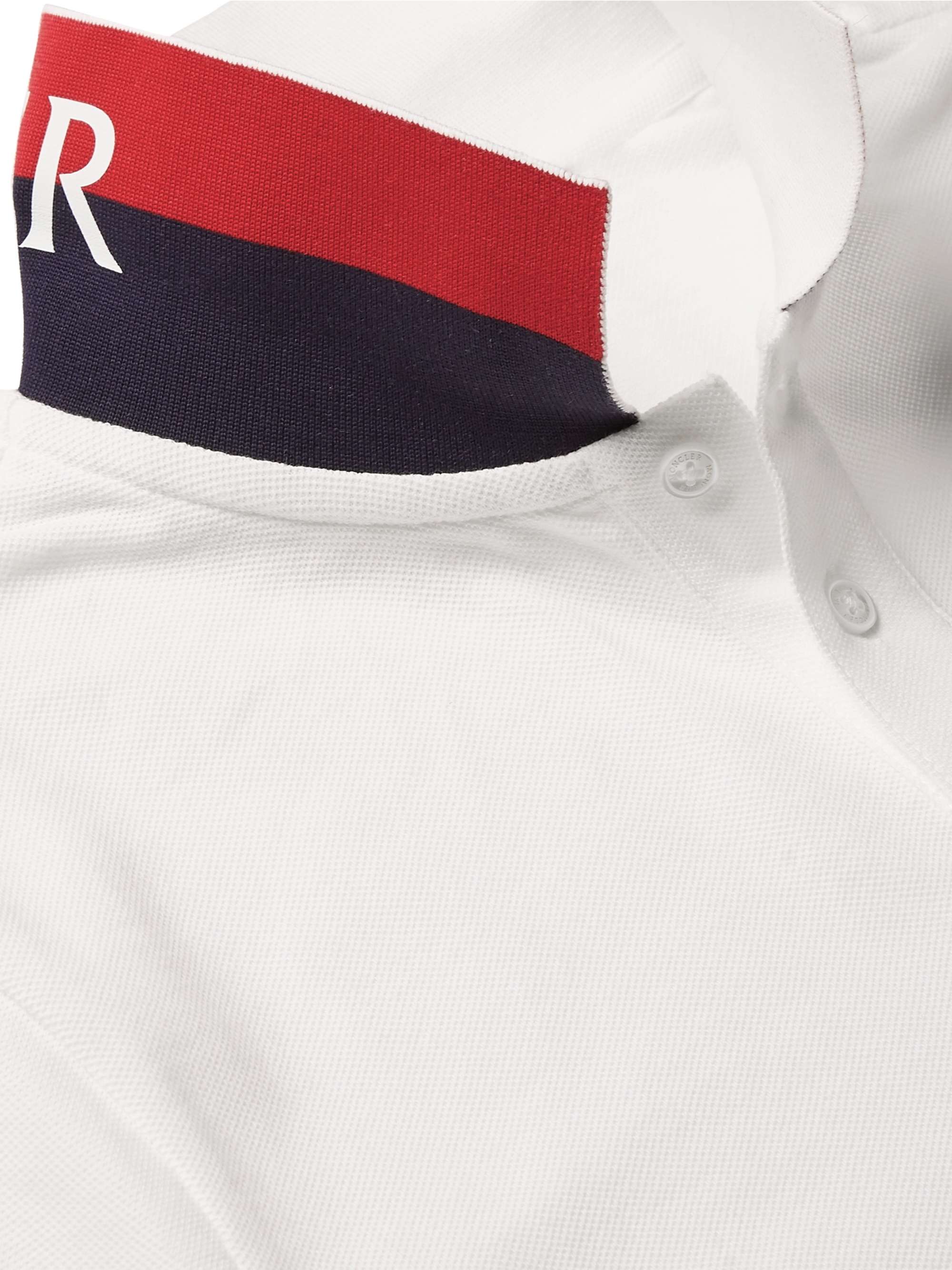 MONCLER Cotton-Piqué Polo Shirt