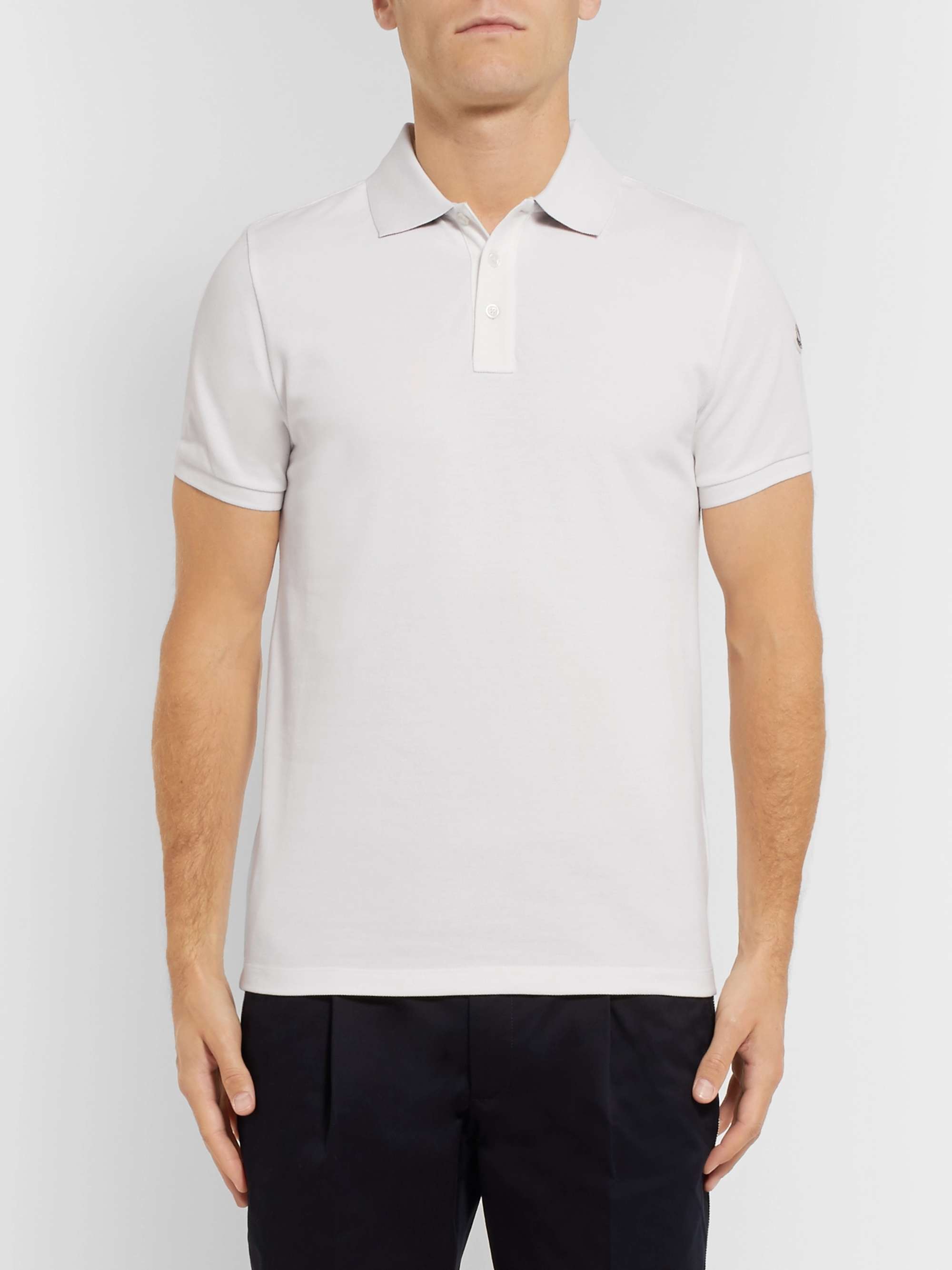 MONCLER Cotton-Piqué Polo Shirt