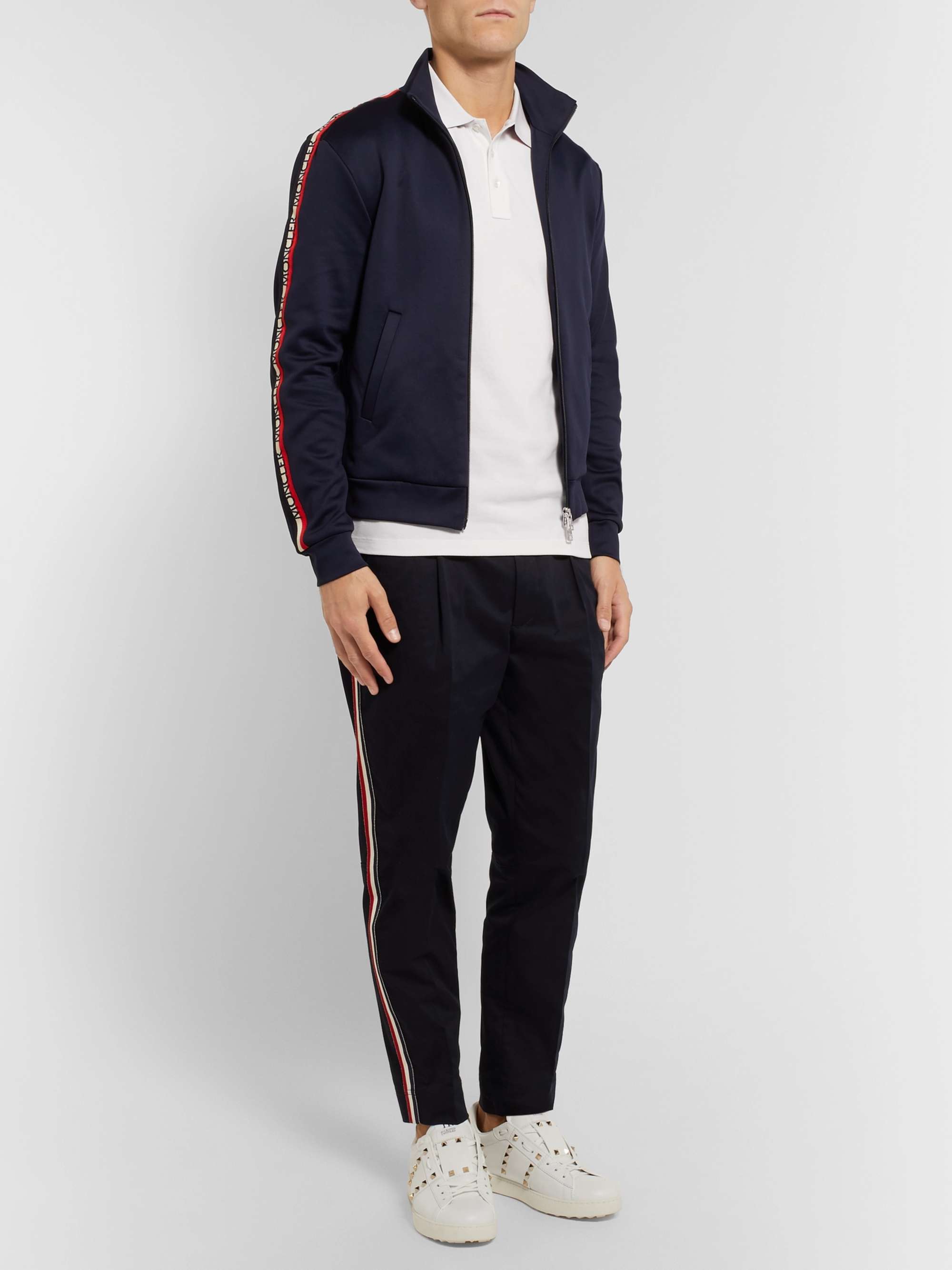 MONCLER Cotton-Piqué Polo Shirt