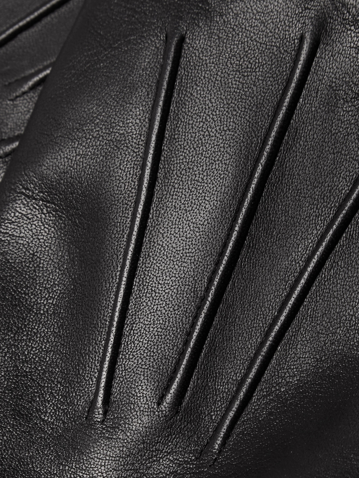 Shop Dents Bath Cashmere-lined Leather Gloves In Black