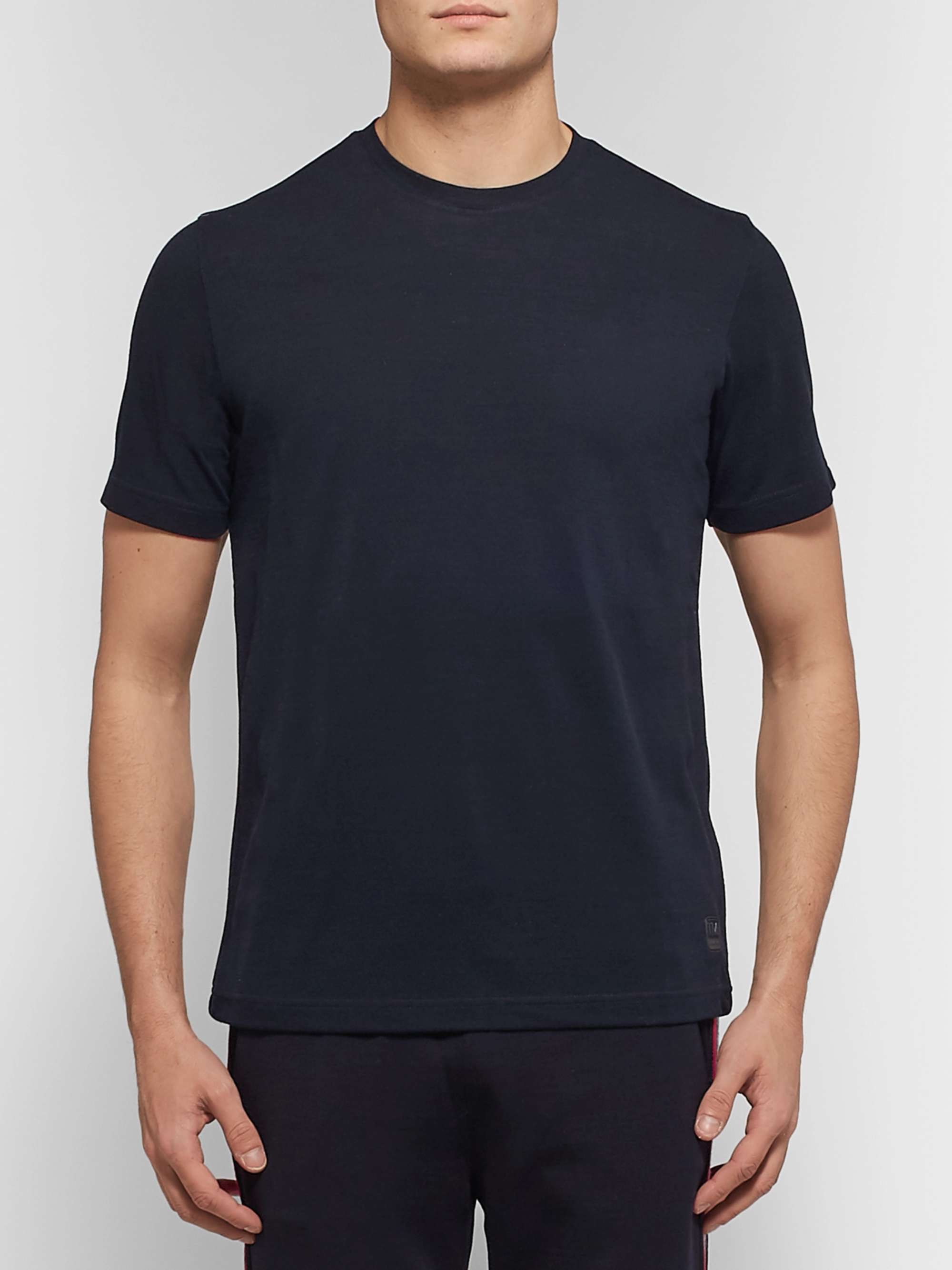 Z ZEGNA TECHMERINO Wool-Piqué T-Shirt
