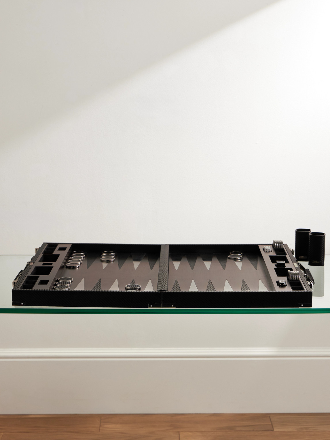 Ralph Lauren Home Sutton Walnut, Leather and Stainless Steel Backgammon Set - Men