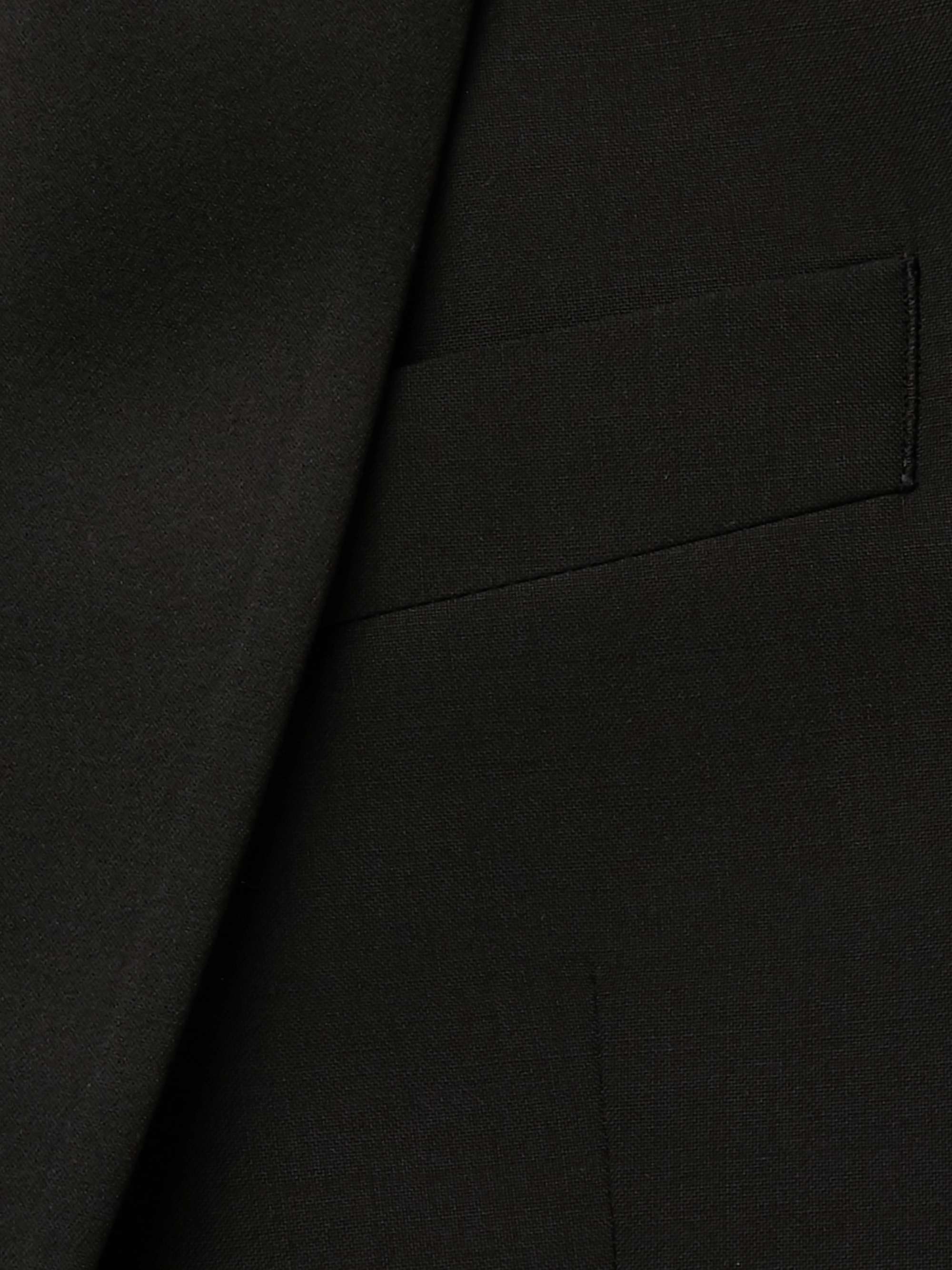 RICHARD JAMES Black Slim-Fit Wool and Mohair-Blend Tuxedo Jacket