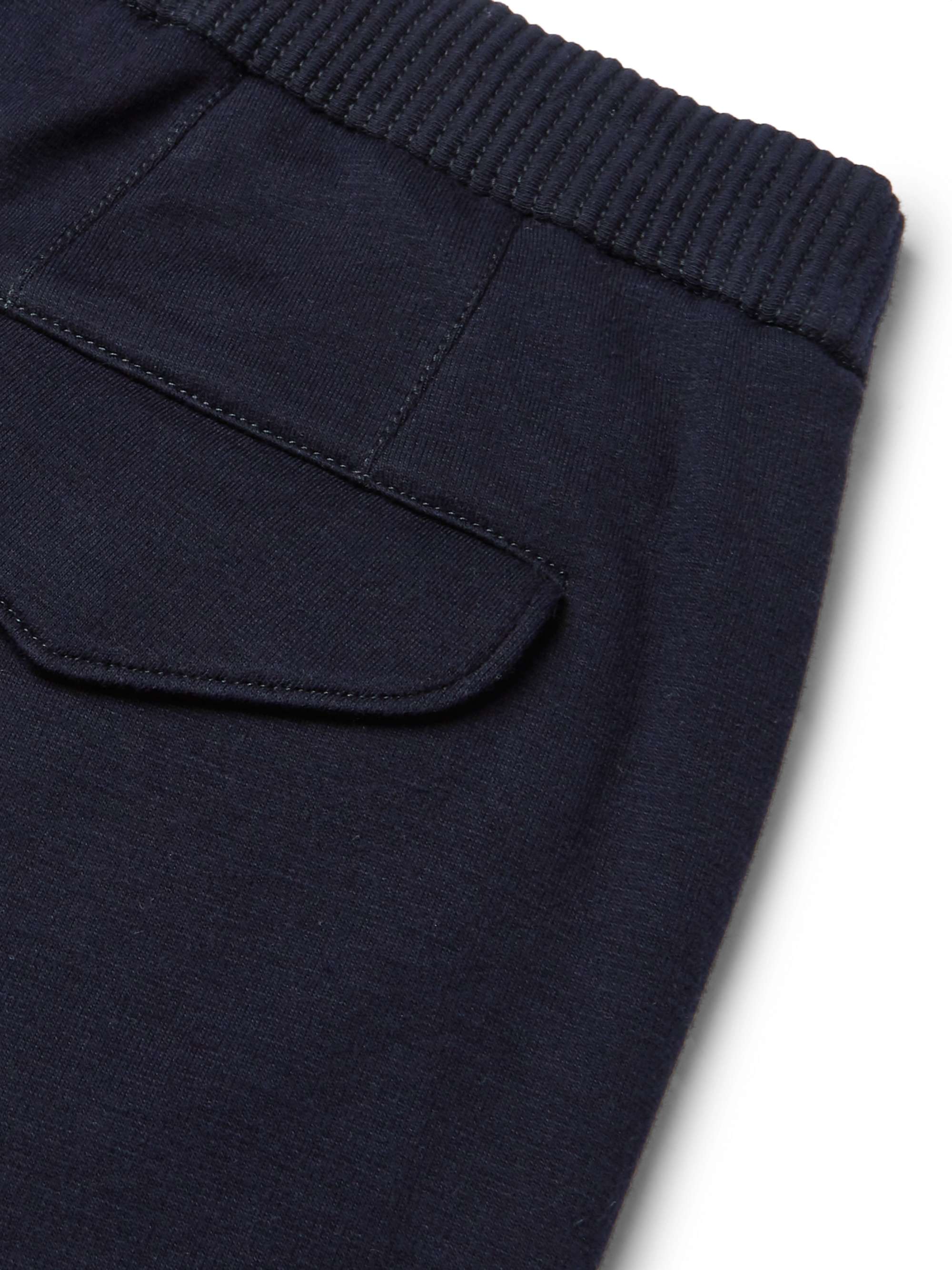 ZEGNA Tapered Cotton and Silk-Blend Jersey Sweatpants