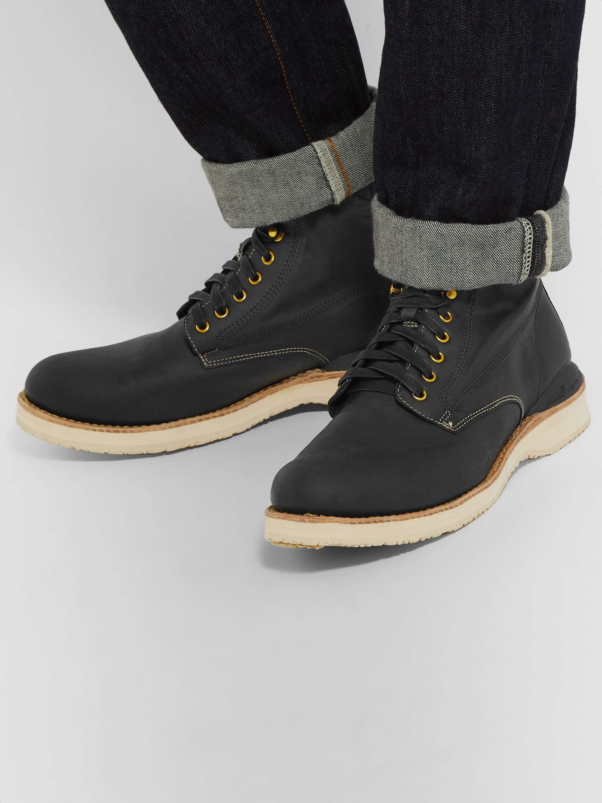 VISVIM Virgil Distressed Leather Boots