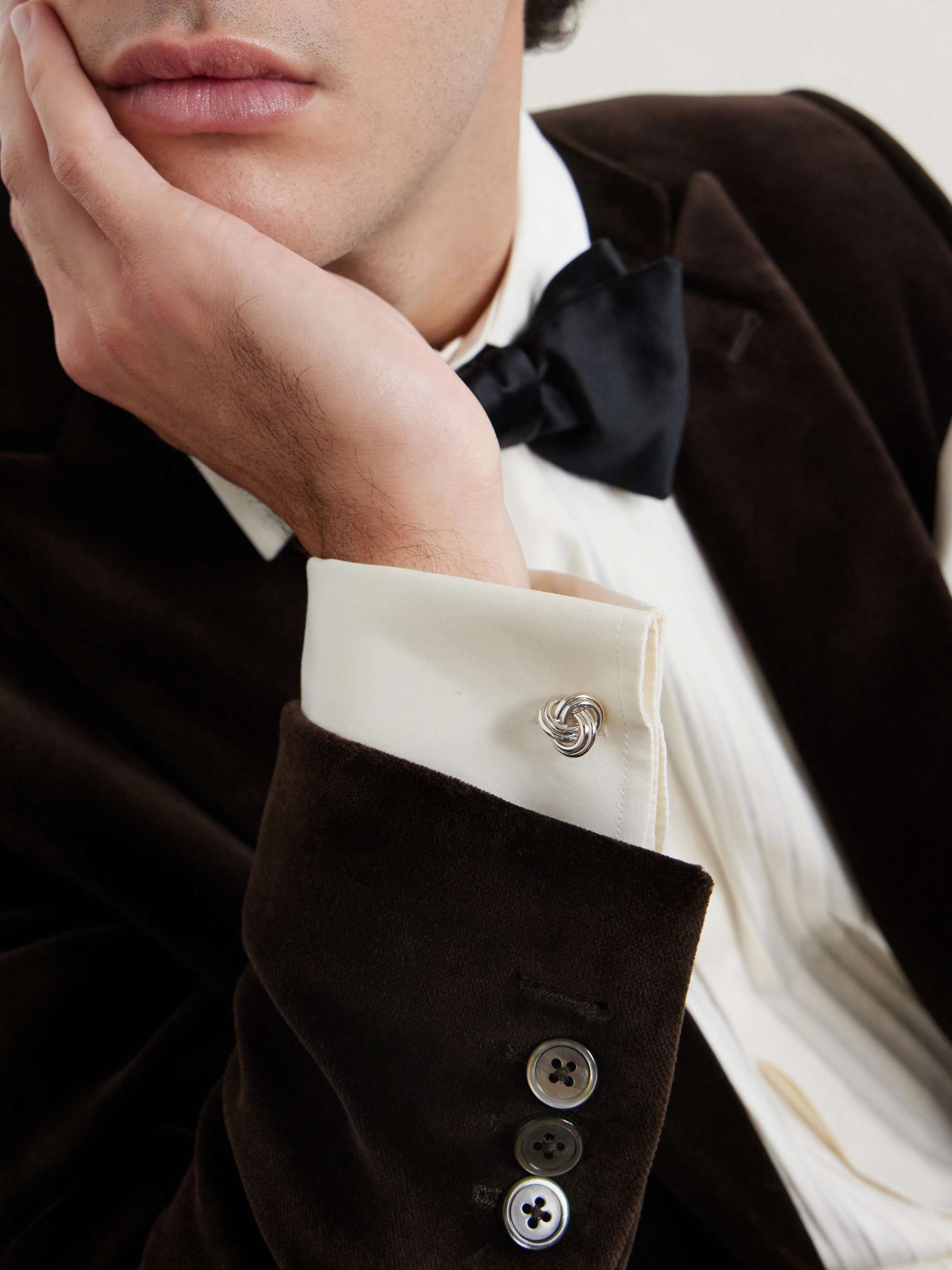 DEAKIN & FRANCIS Knot Sterling Silver Cufflinks