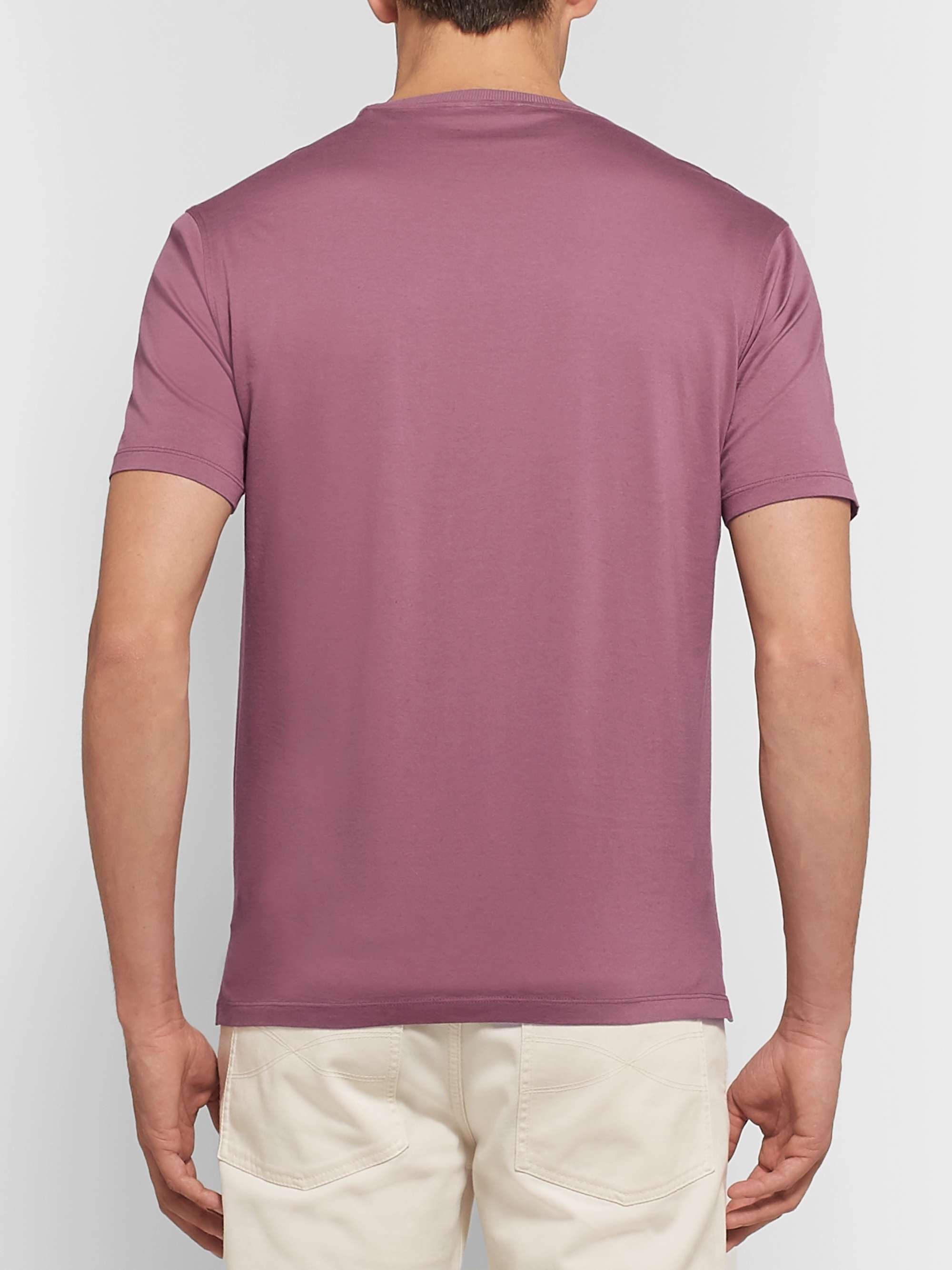 ZEGNA Logo-Embroidered Cotton-Jersey T-Shirt