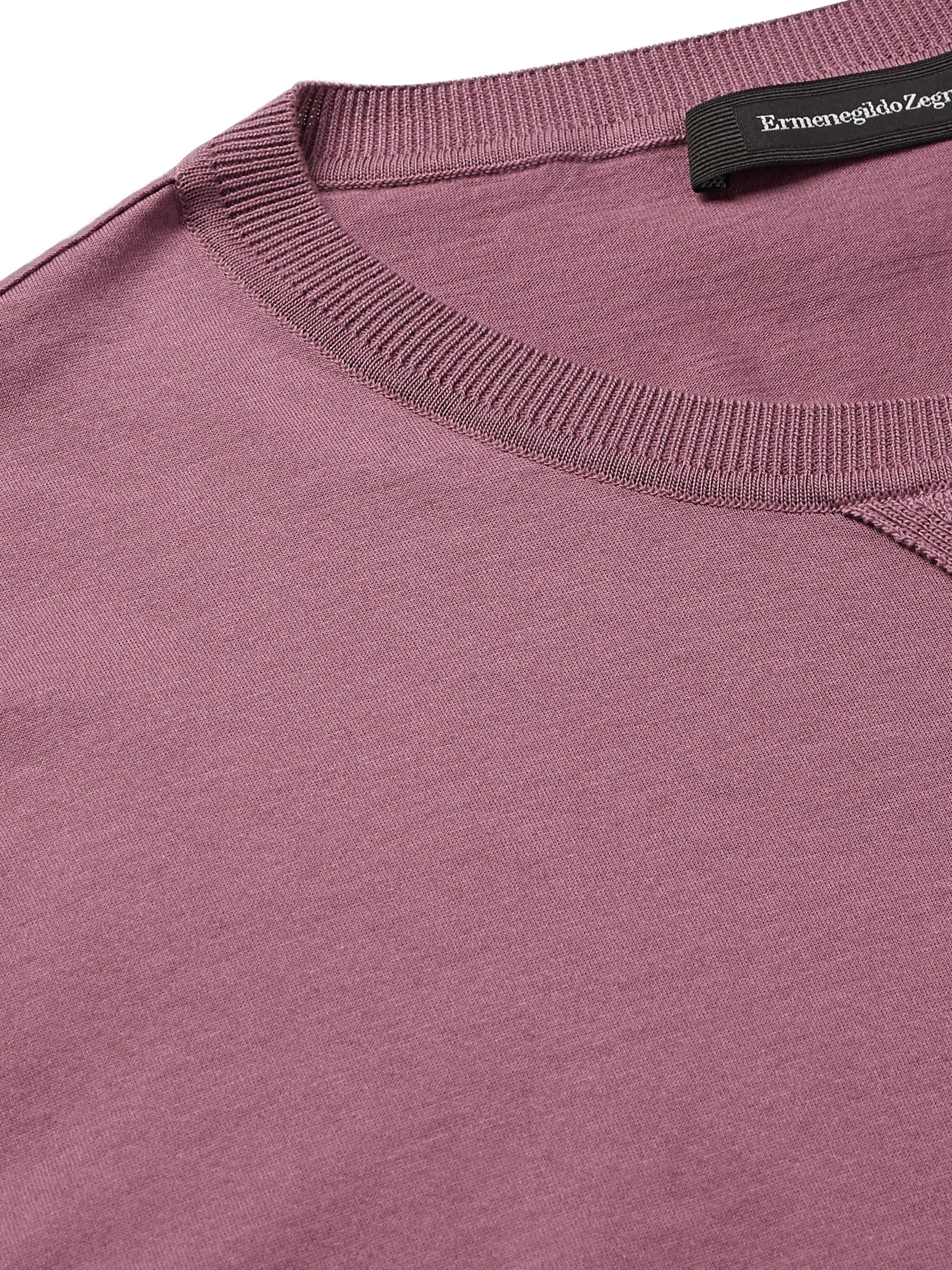 ZEGNA Logo-Embroidered Cotton-Jersey T-Shirt