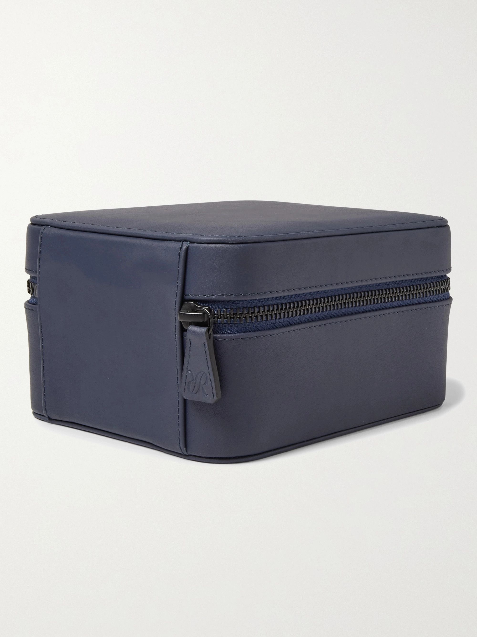 RAPPORT LONDON Hyde Park Zip-Around Leather Watch Box
