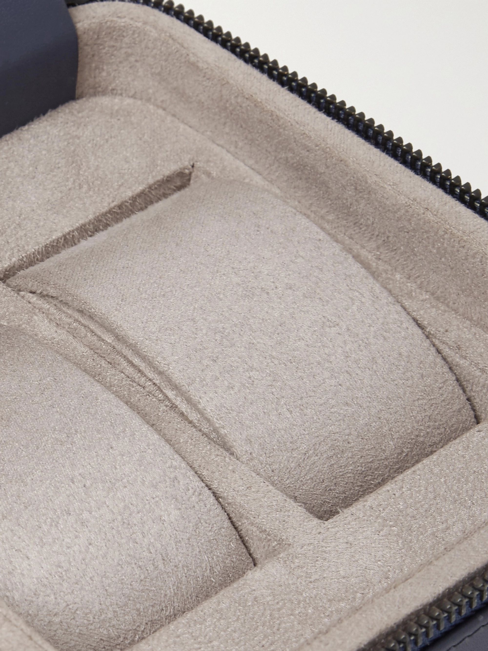 RAPPORT LONDON Hyde Park Zip-Around Leather Watch Box