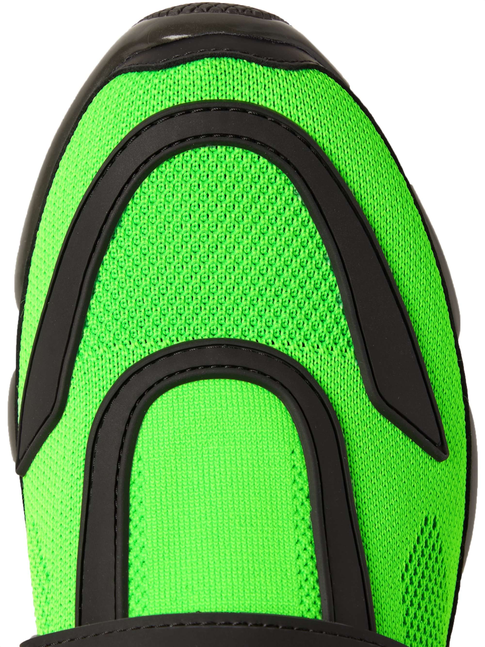 PRADA Cloudbust Mesh, Rubber and Leather Sneakers