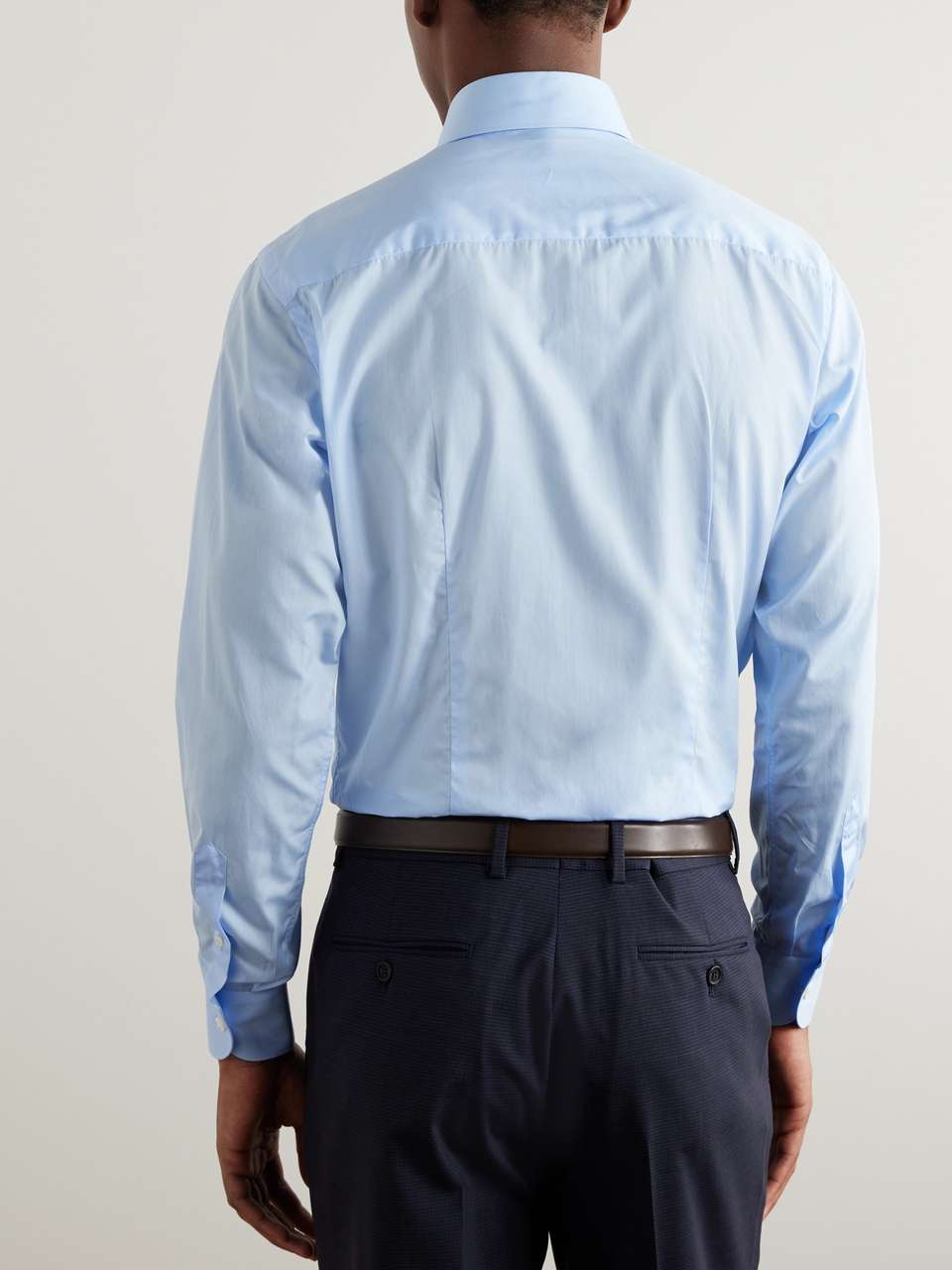 BRIONI Light-Blue Cotton-Poplin Shirt for Men | MR PORTER