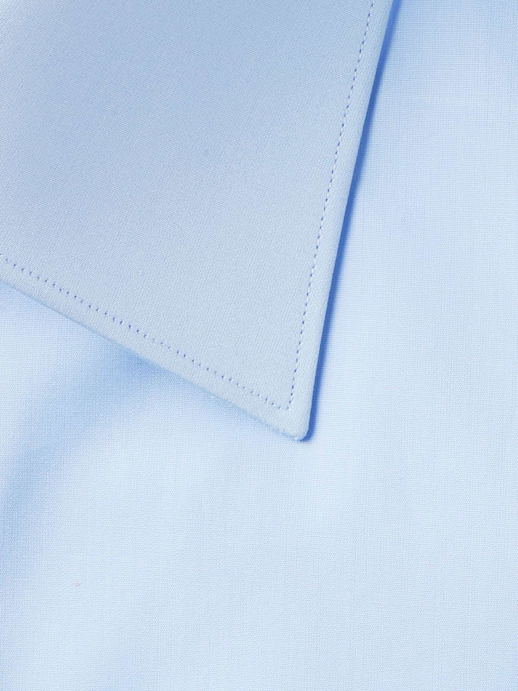 BRIONI Light-Blue Cotton-Poplin Shirt