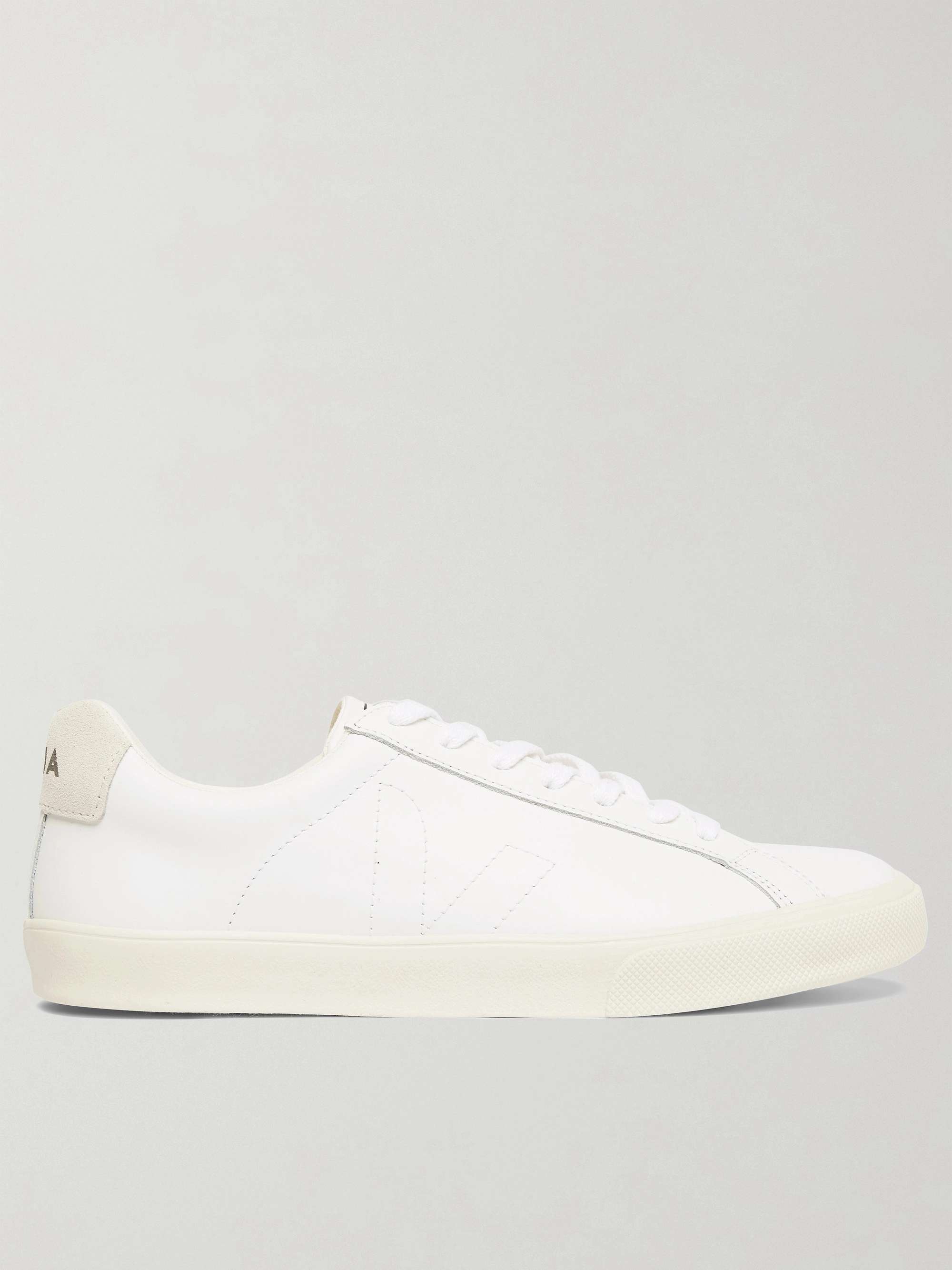 VEJA Esplar Suede-Trimmed Leather Sneakers for Men | MR PORTER