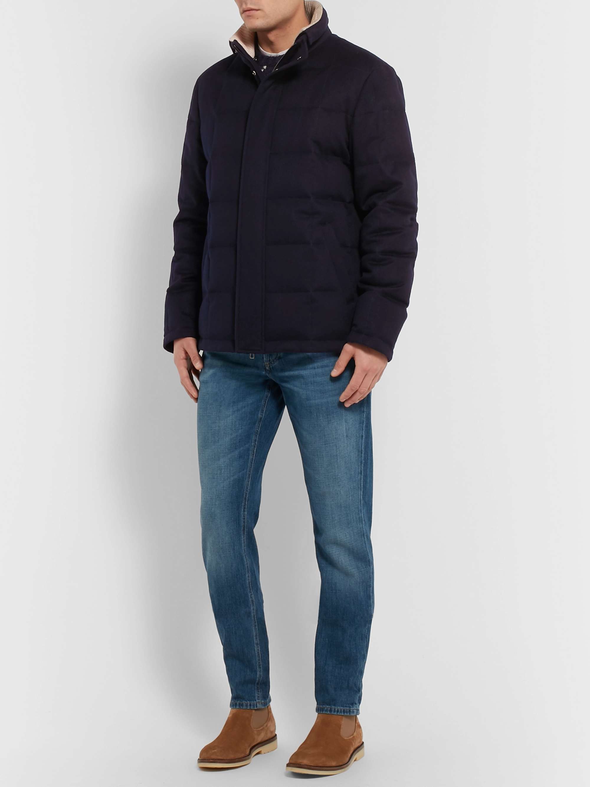 LORO PIANA Quilted Cashmere Down Parka for Men | MR PORTER