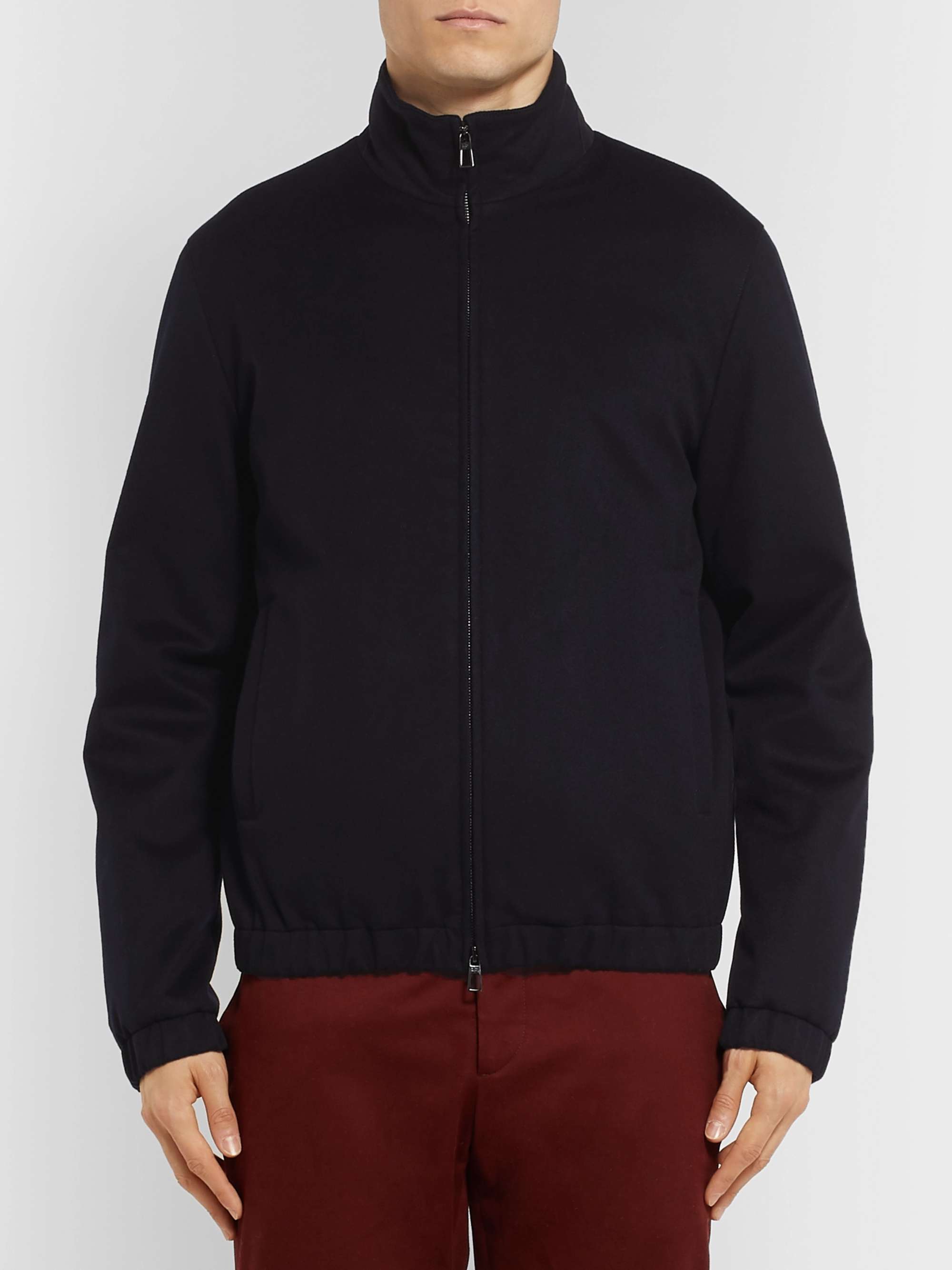LORO PIANA Baby Cashmere Bomber Jacket