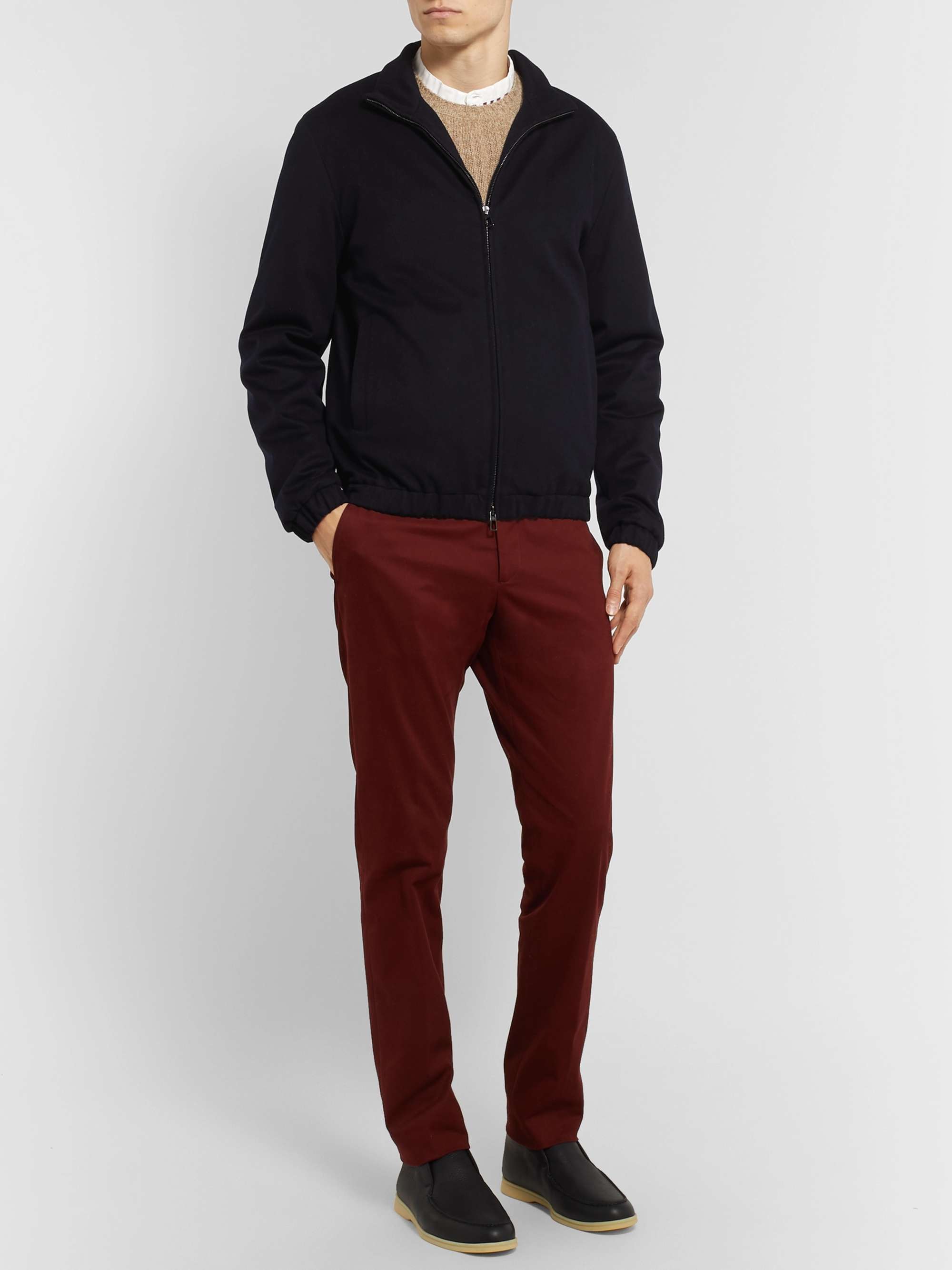 LORO PIANA Baby Cashmere Bomber Jacket