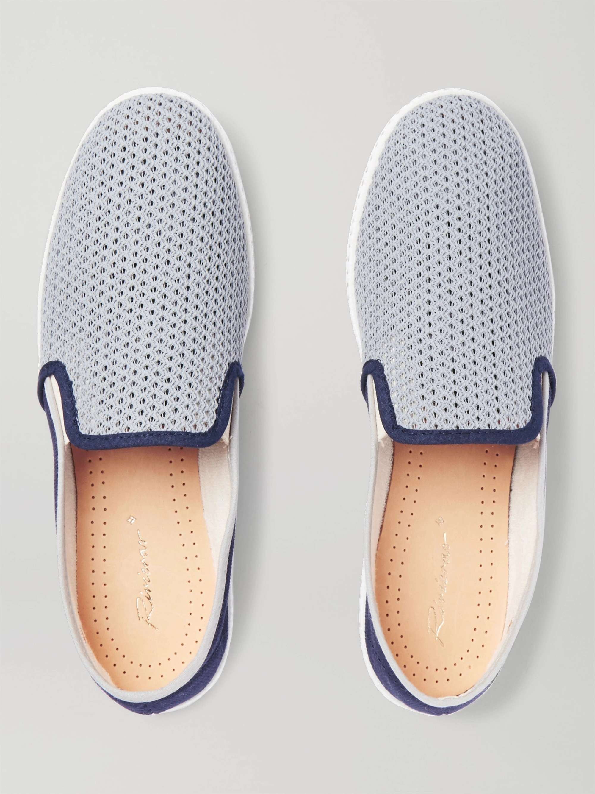 RIVIERAS Maltese Falcon Cotton-Mesh and Canvas Espadrilles