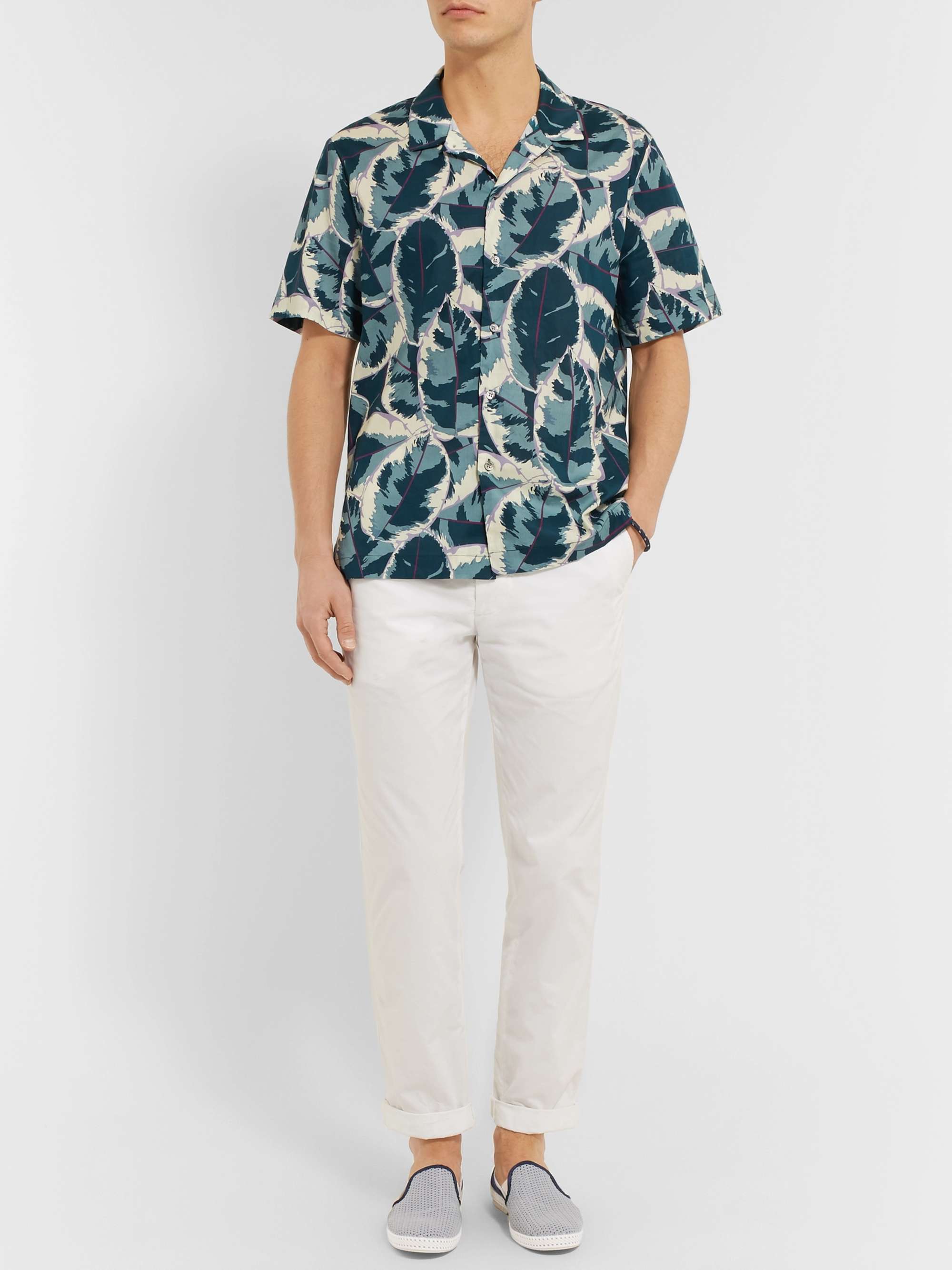 RIVIERAS Maltese Falcon Cotton-Mesh and Canvas Espadrilles