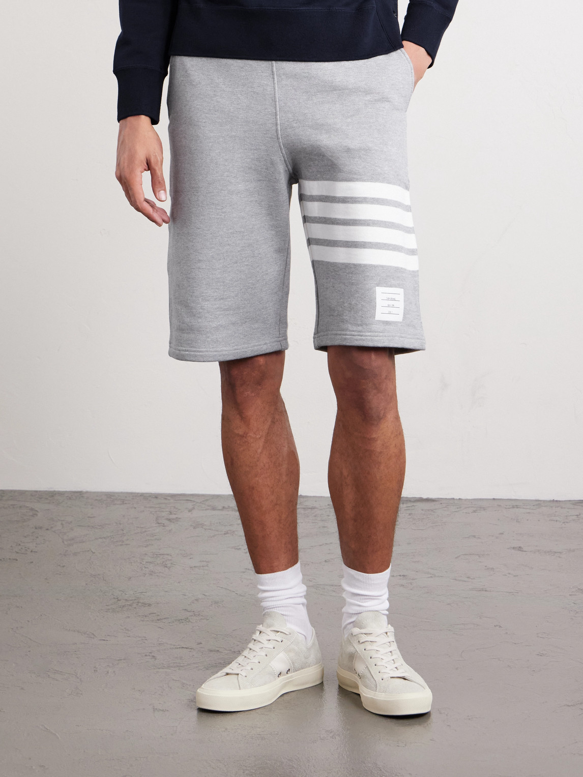 Thom Browne Classic Sweat Shorts In Classic Loopback In Gray