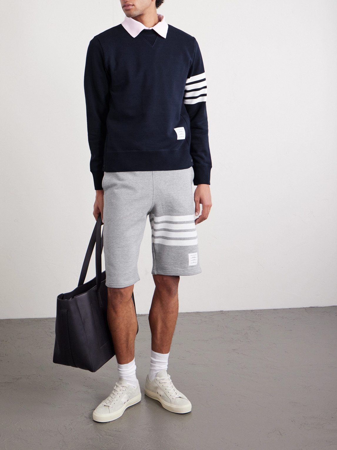 Thom Browne Classic Sweat Shorts In Classic Loopback In Gray