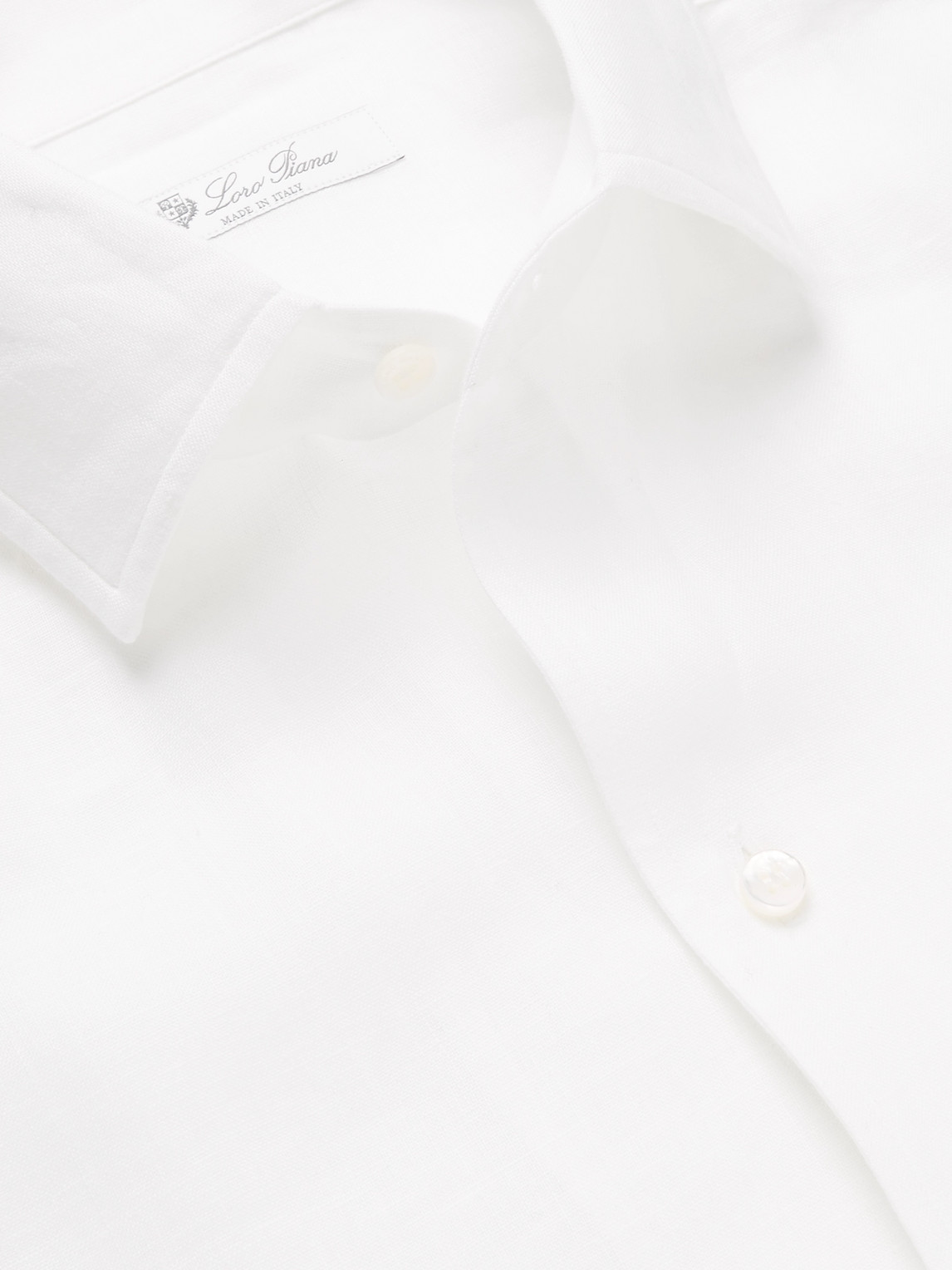 Loro Piana Arizona Linen Shirt In White