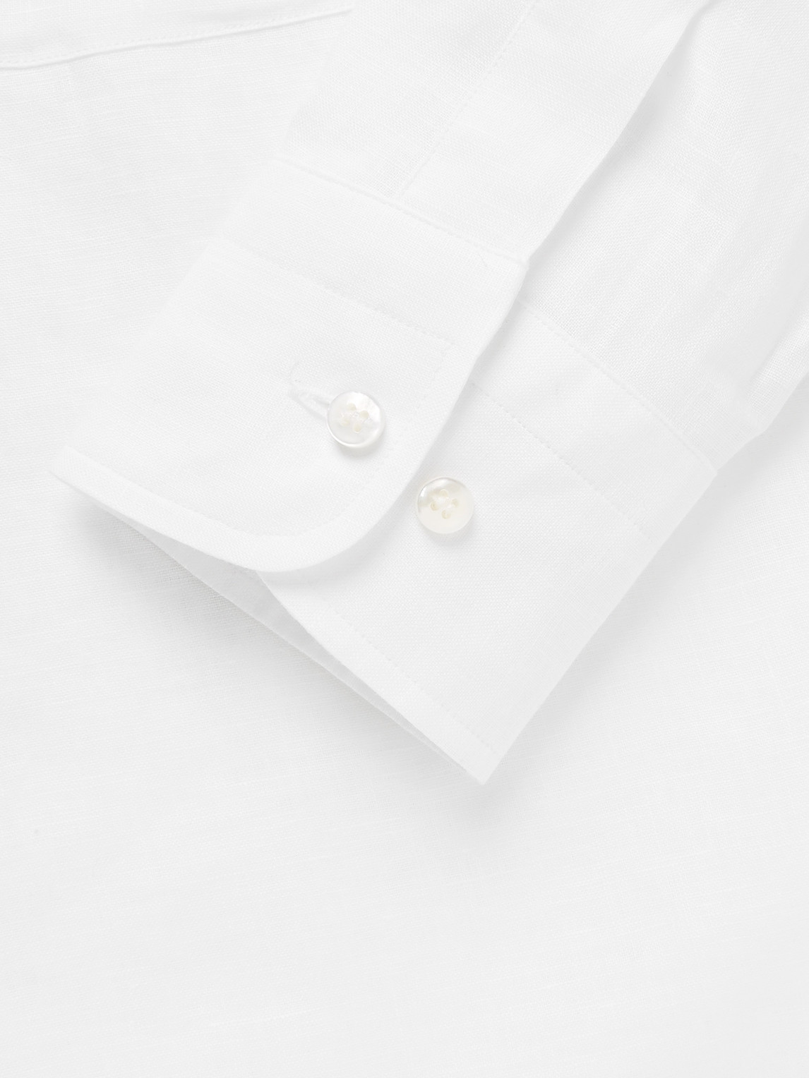Loro Piana Arizona Linen Shirt In White