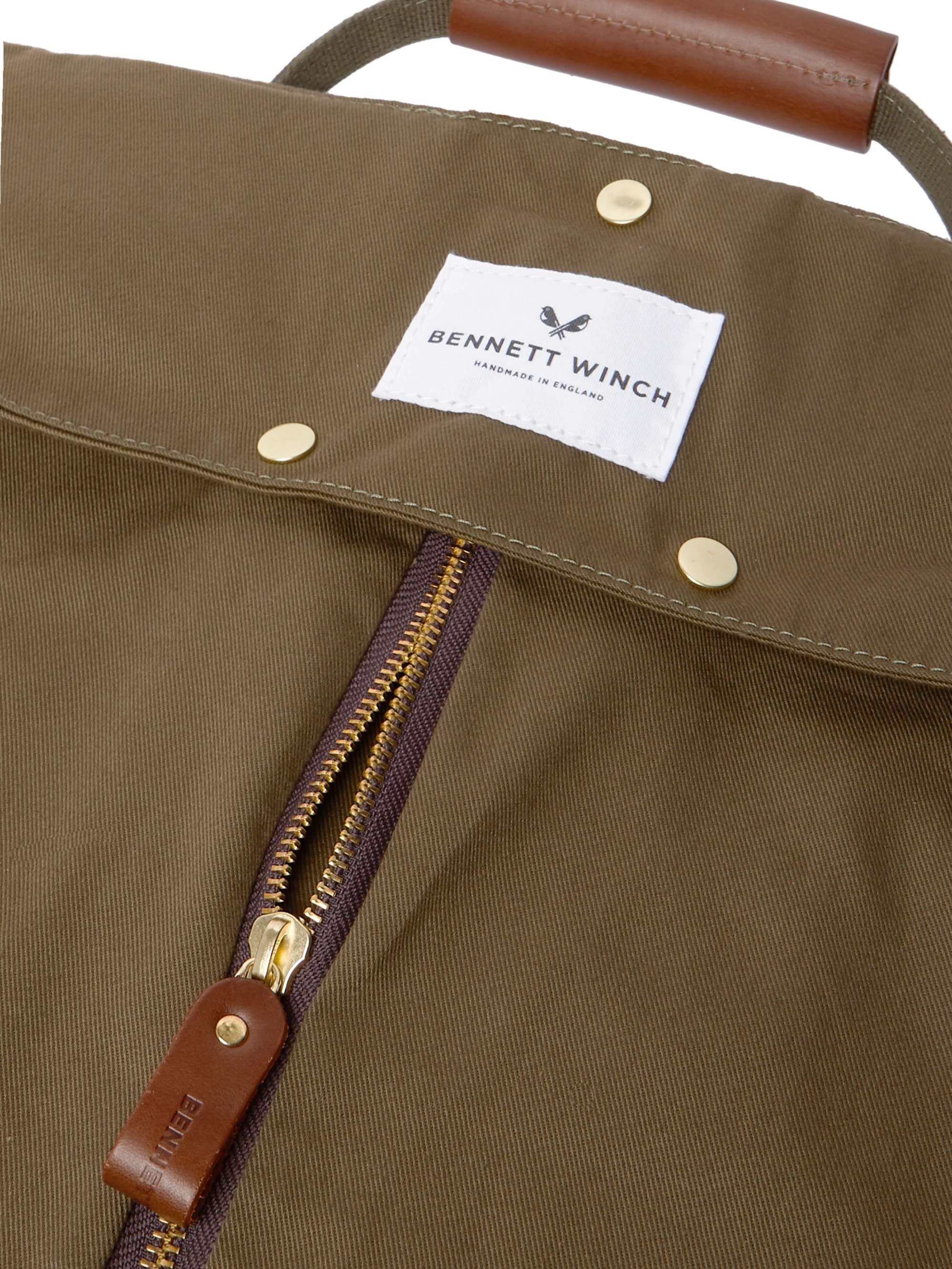 BENNETT WINCH Leather-Trimmed Cotton-Canvas Suit Carrier and Holdall