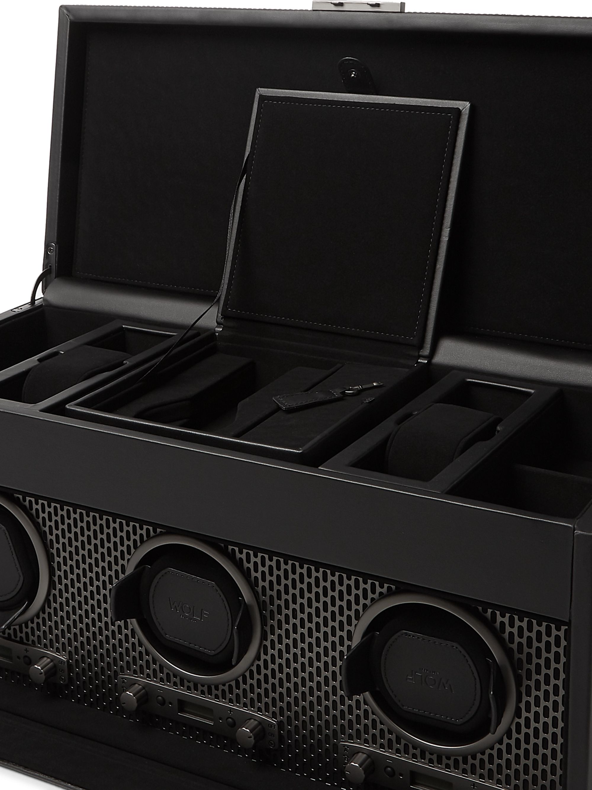 WOLF Axis Triple Vegan Leather Watch Winder