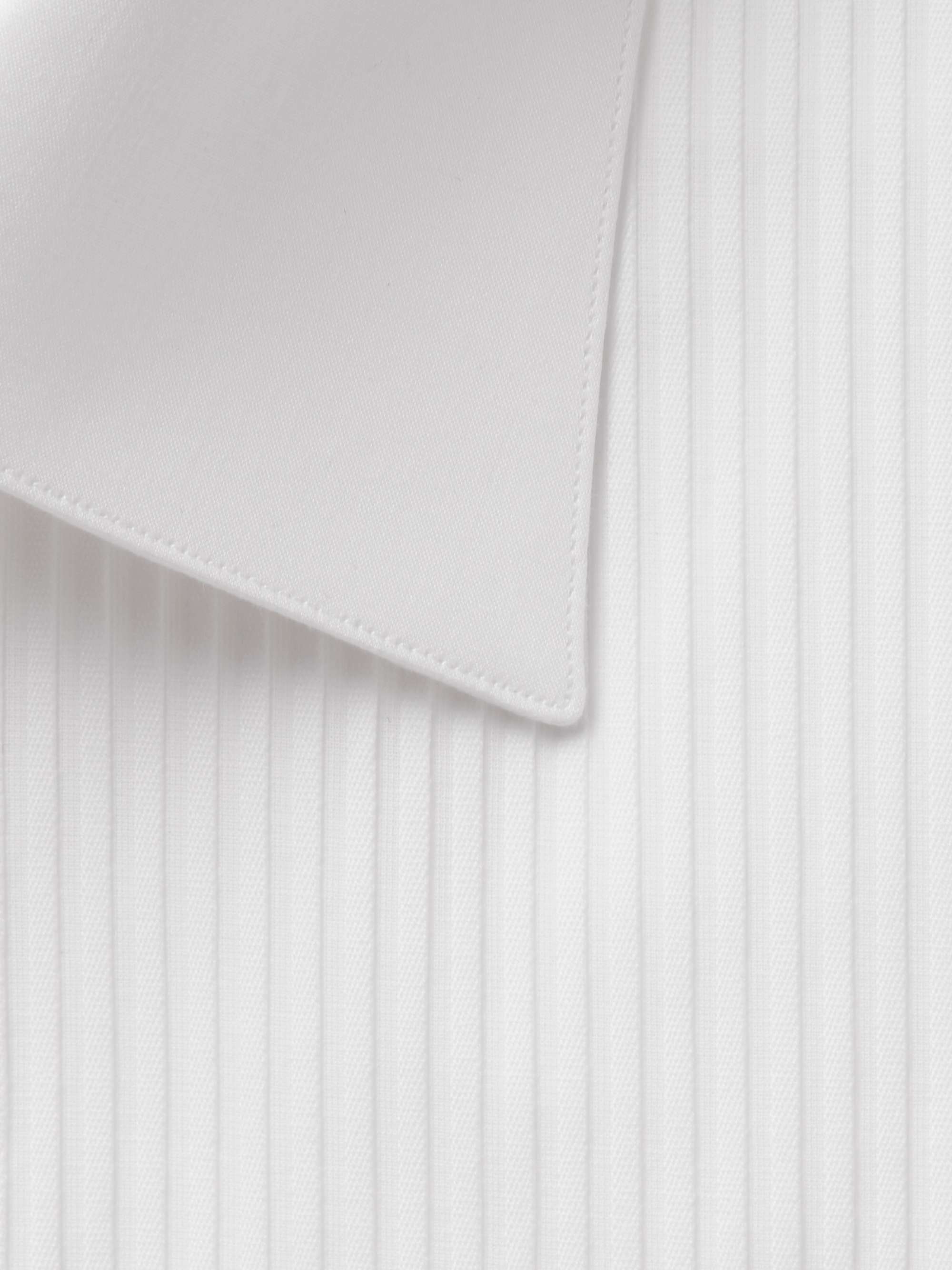 BRIONI White Slim-Fit Bib-Front Double-Cuff Cotton-Voile Shirt