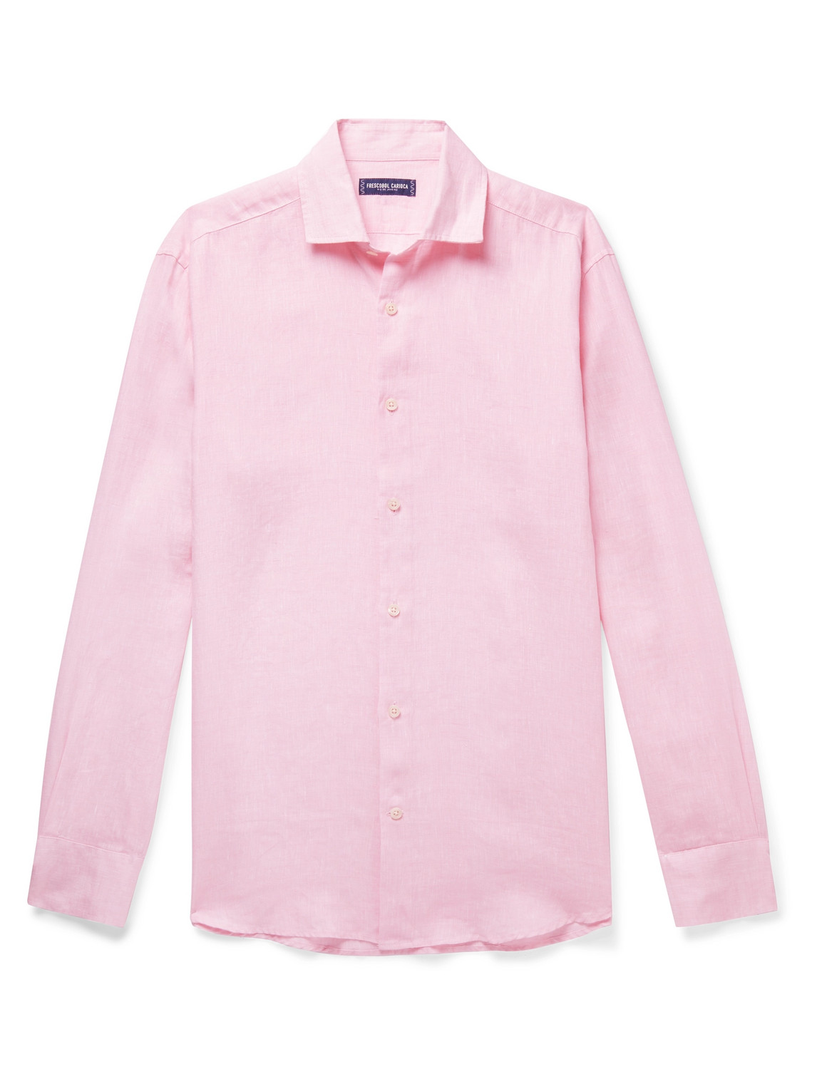 Frescobol Carioca Linen Shirt In Pink