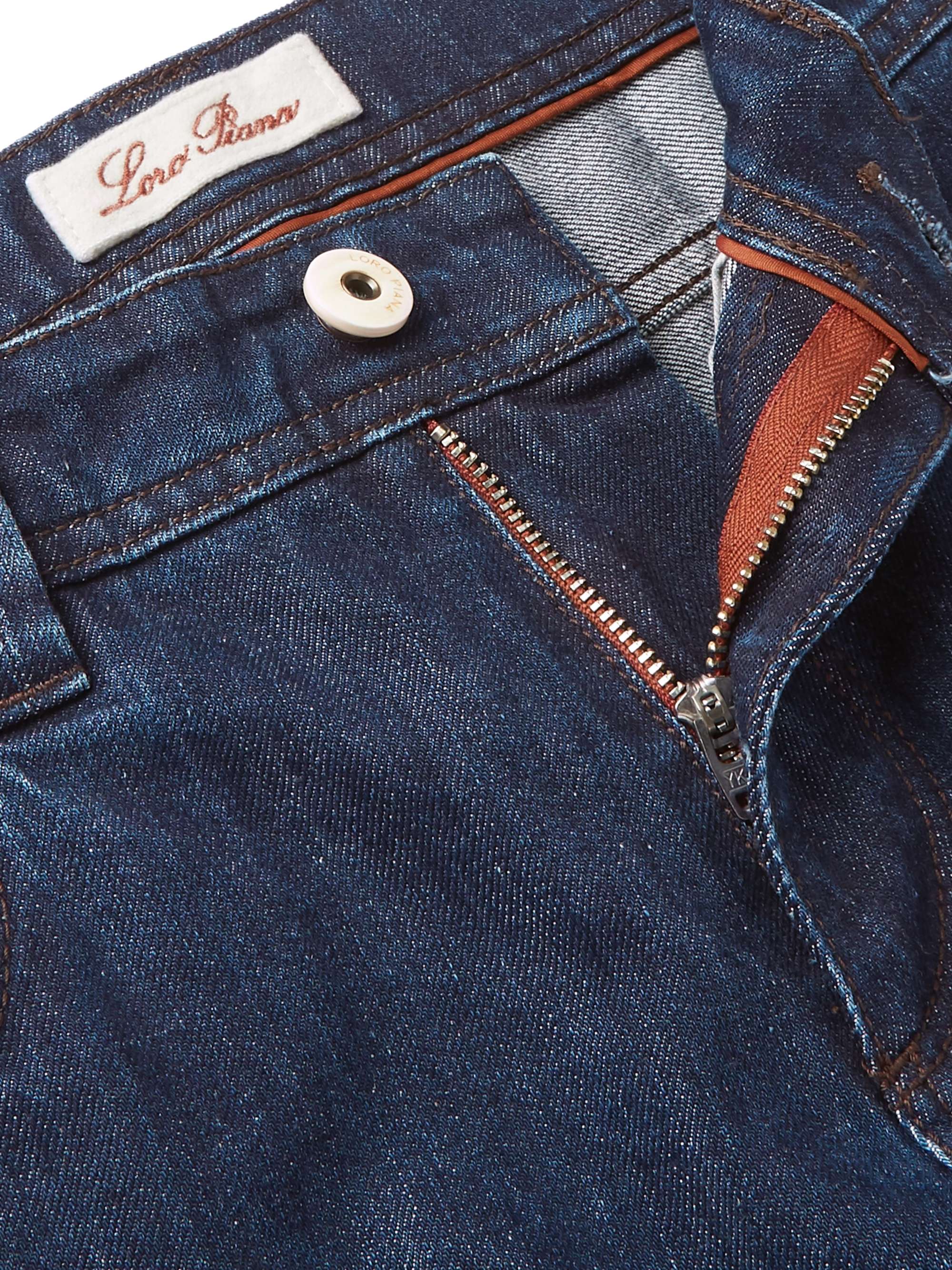 LORO PIANA Slim-Fit Stretch-Denim Jeans