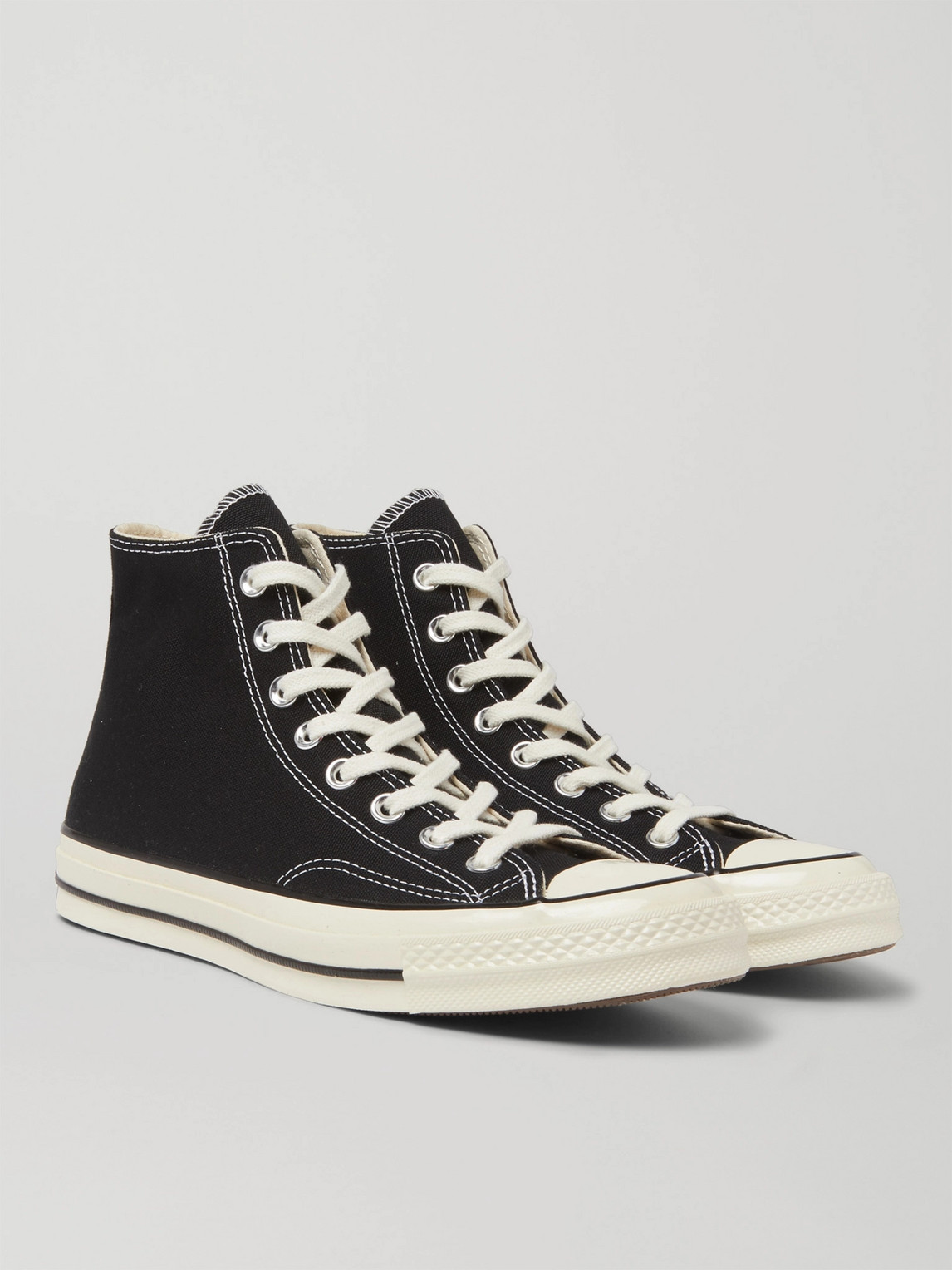 Shop Converse Chuck 70 Canvas High-top Sneakers In Black