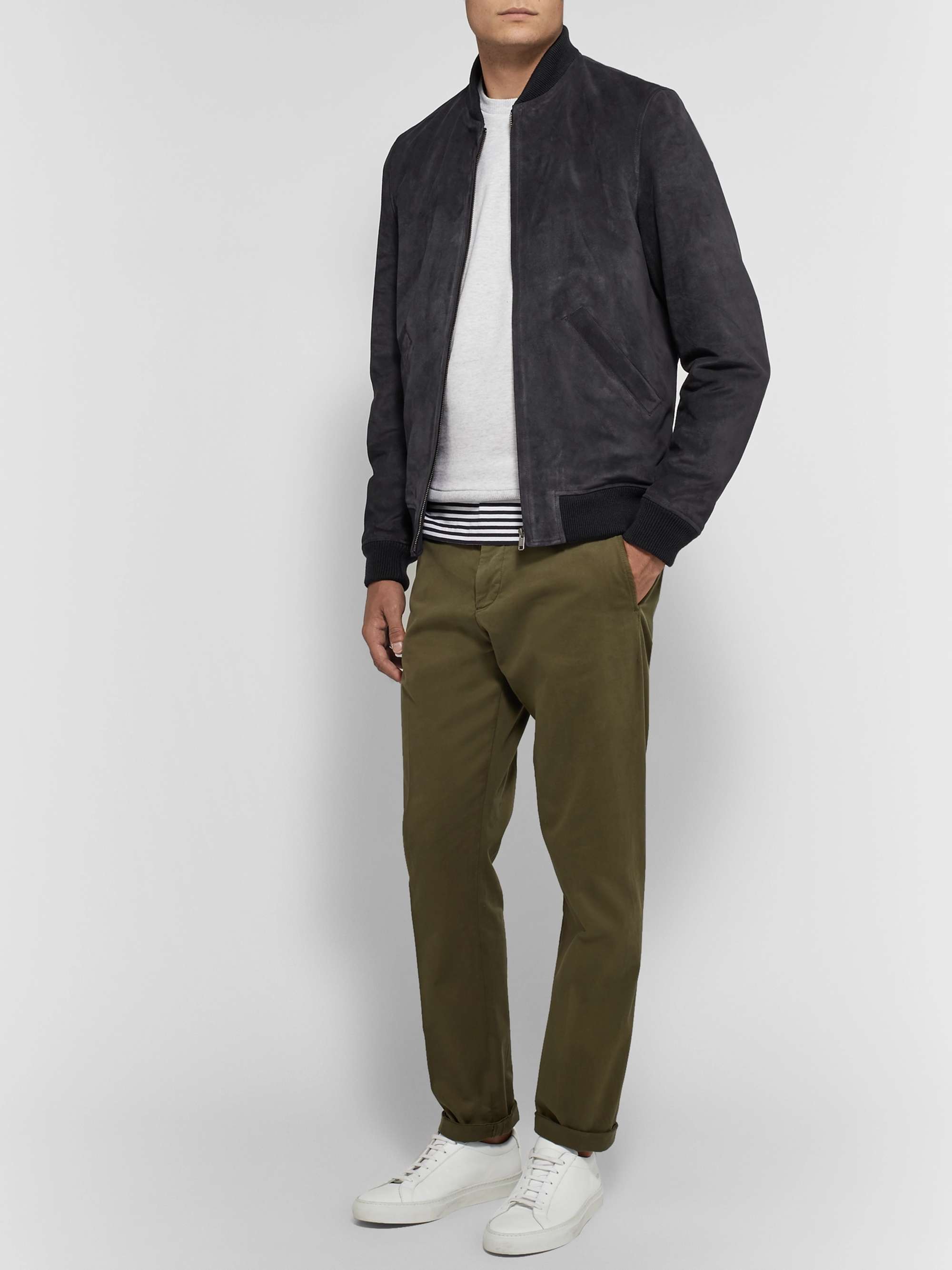 A.P.C. + Louis W The Ferris Suede Bomber Jacket