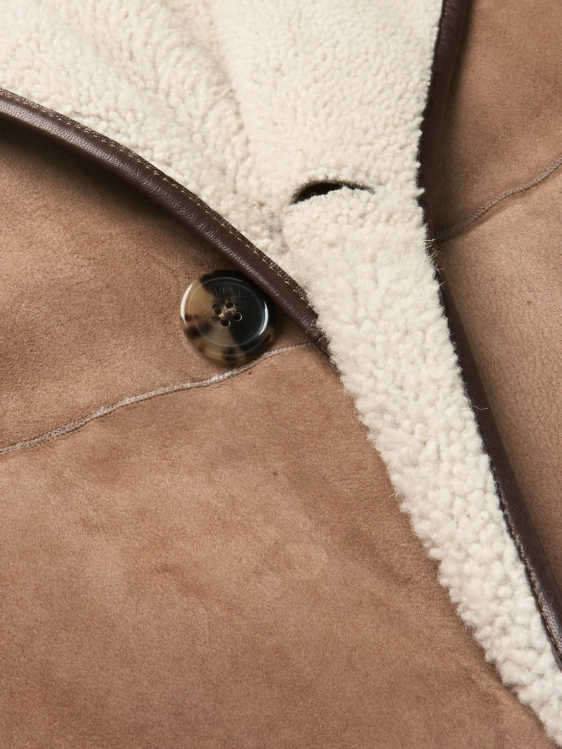 Shop Loro Piana Wollaston Shearling Coat In Brown