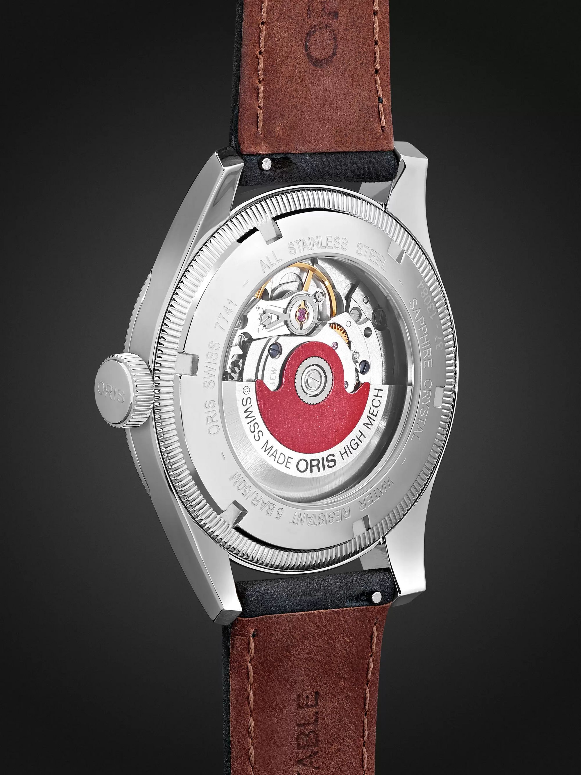 ORIS Big Crown Pointer Date Automatic 40mm Stainless Steel and Leather Watch, Ref. No. 01 754 7741 4064-07 5 20 65