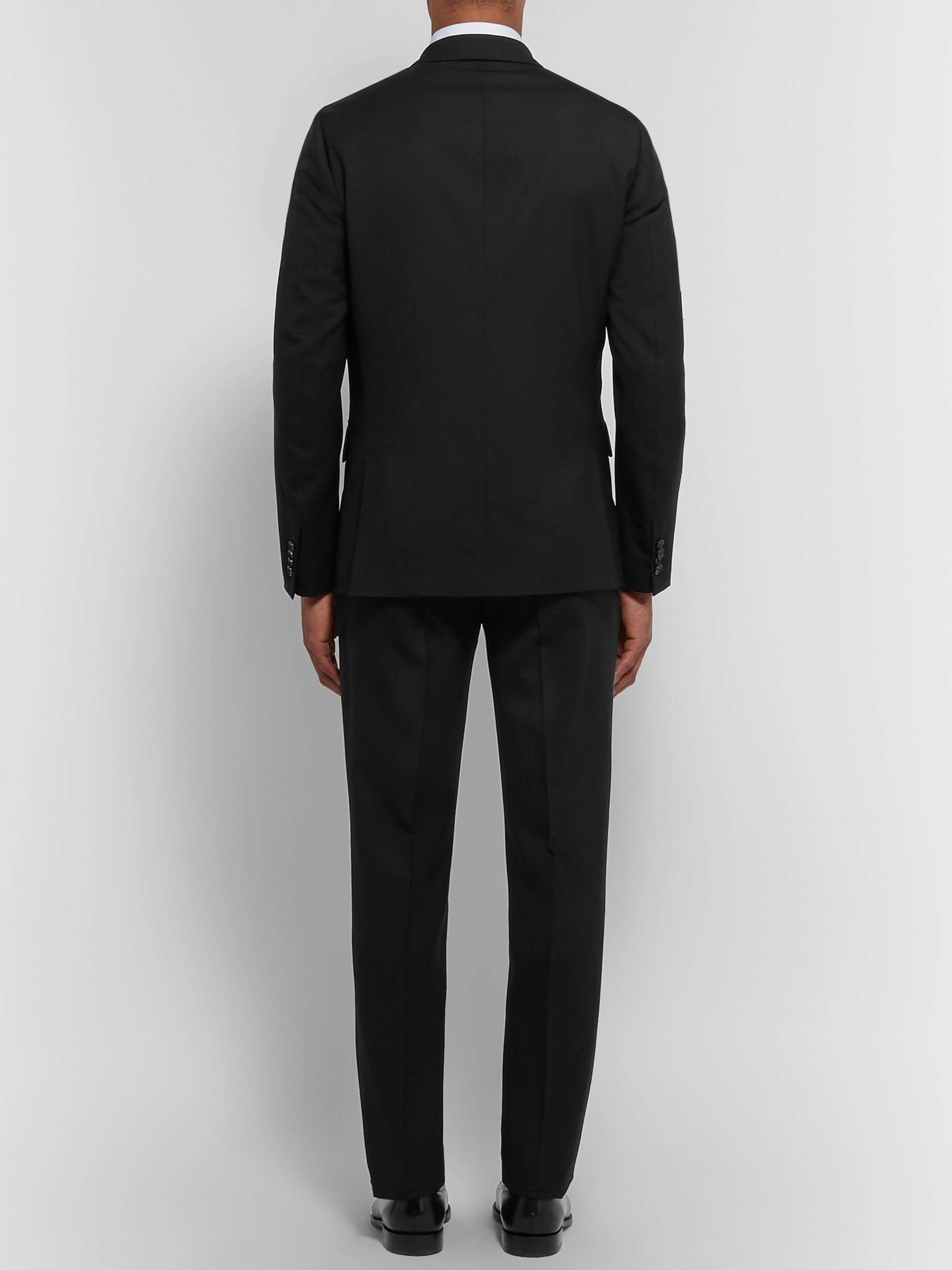 PAUL SMITH Grey A Suit To Travel In Soho Slim-Fit Wool Suit