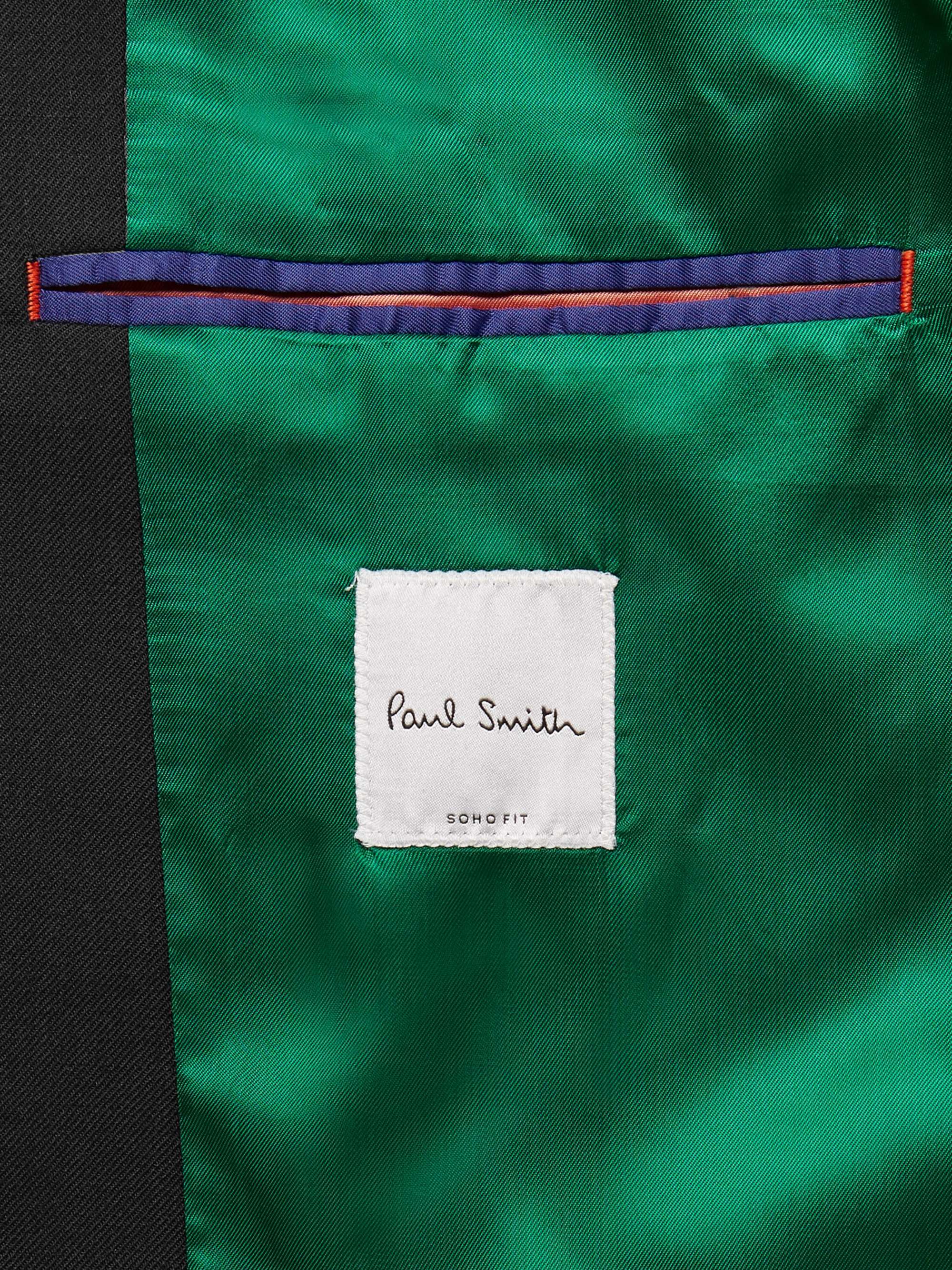 PAUL SMITH Grey A Suit To Travel In Soho Slim-Fit Wool Suit