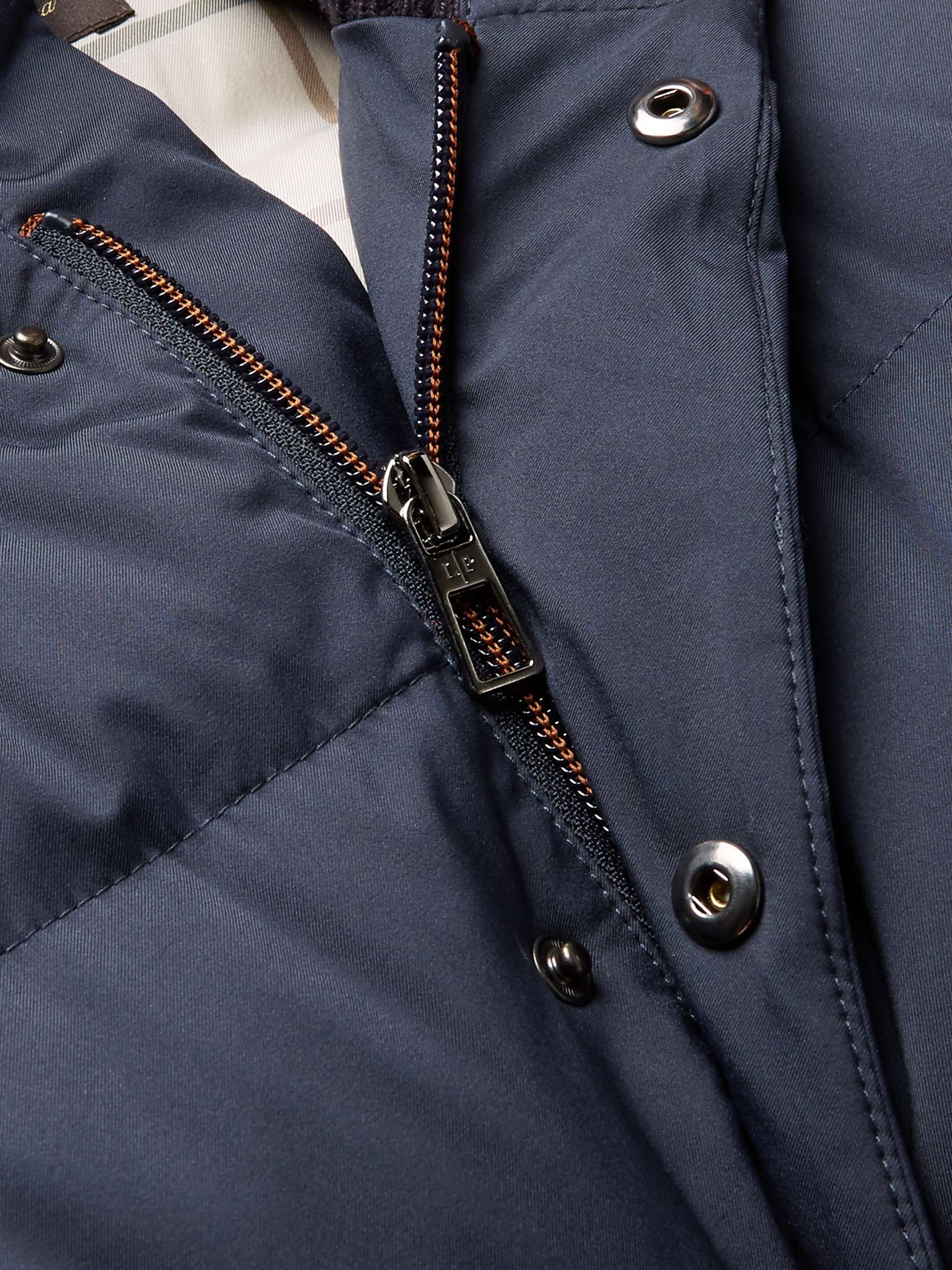 LORO PIANA Clearwater Quilted Storm System Shell Hooded Down Jacket