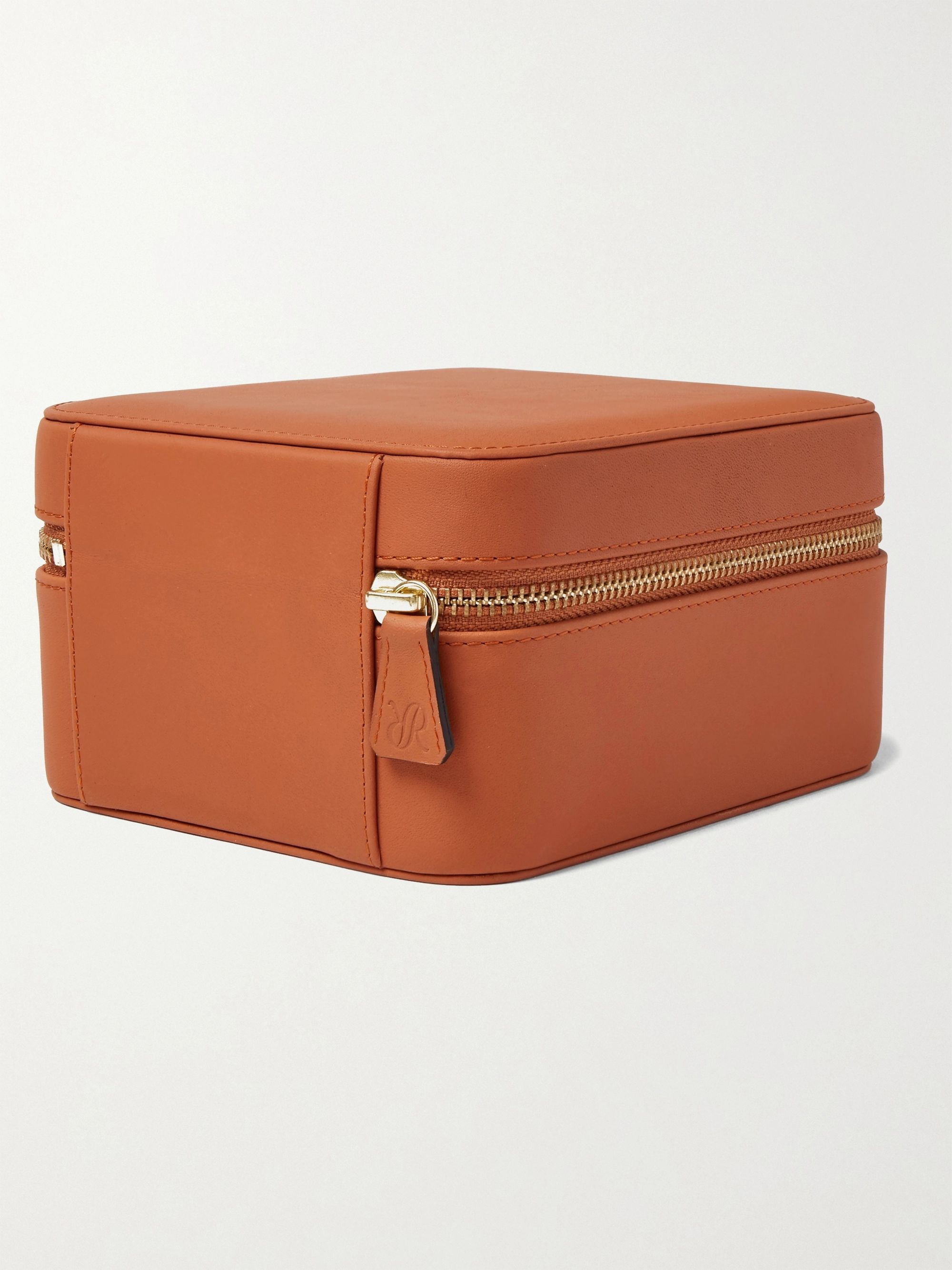 RAPPORT LONDON Hyde Park Zip-Around Leather Watch Box