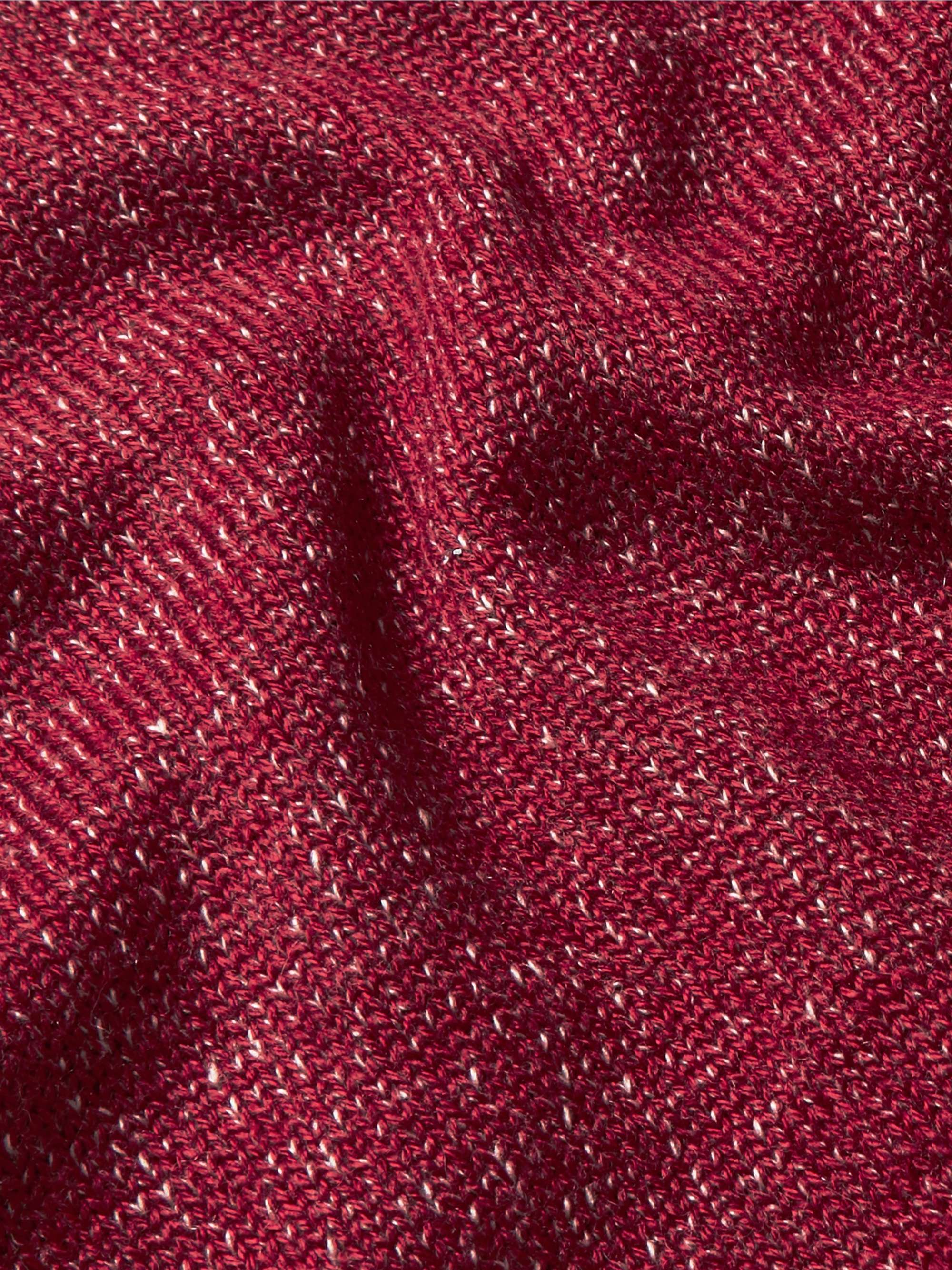 LORO PIANA Mélange Linen, Cashmere and Silk-Blend Sweater