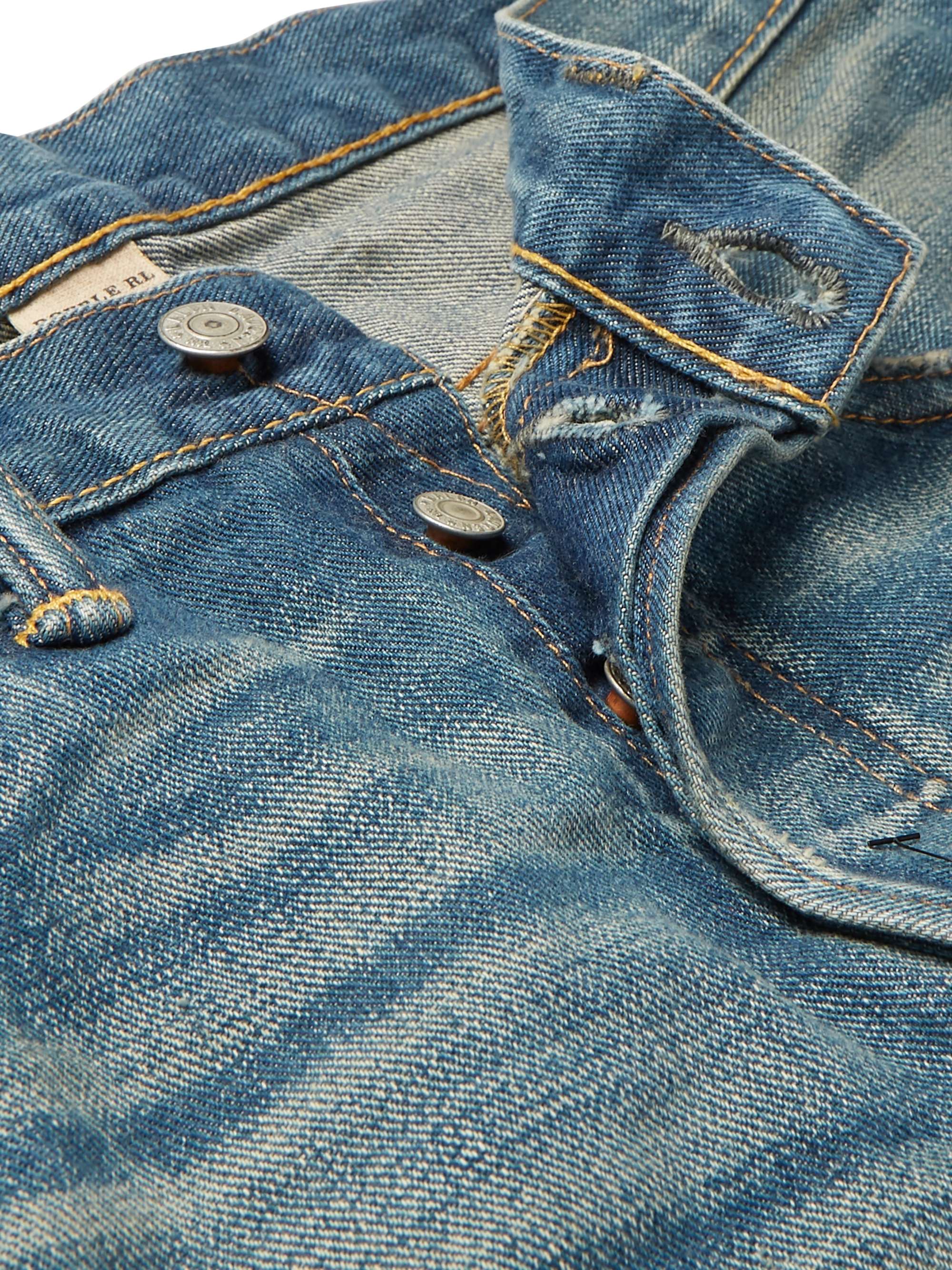RRL Ridgway Slim-Fit Distressed Selvedge Denim Jeans