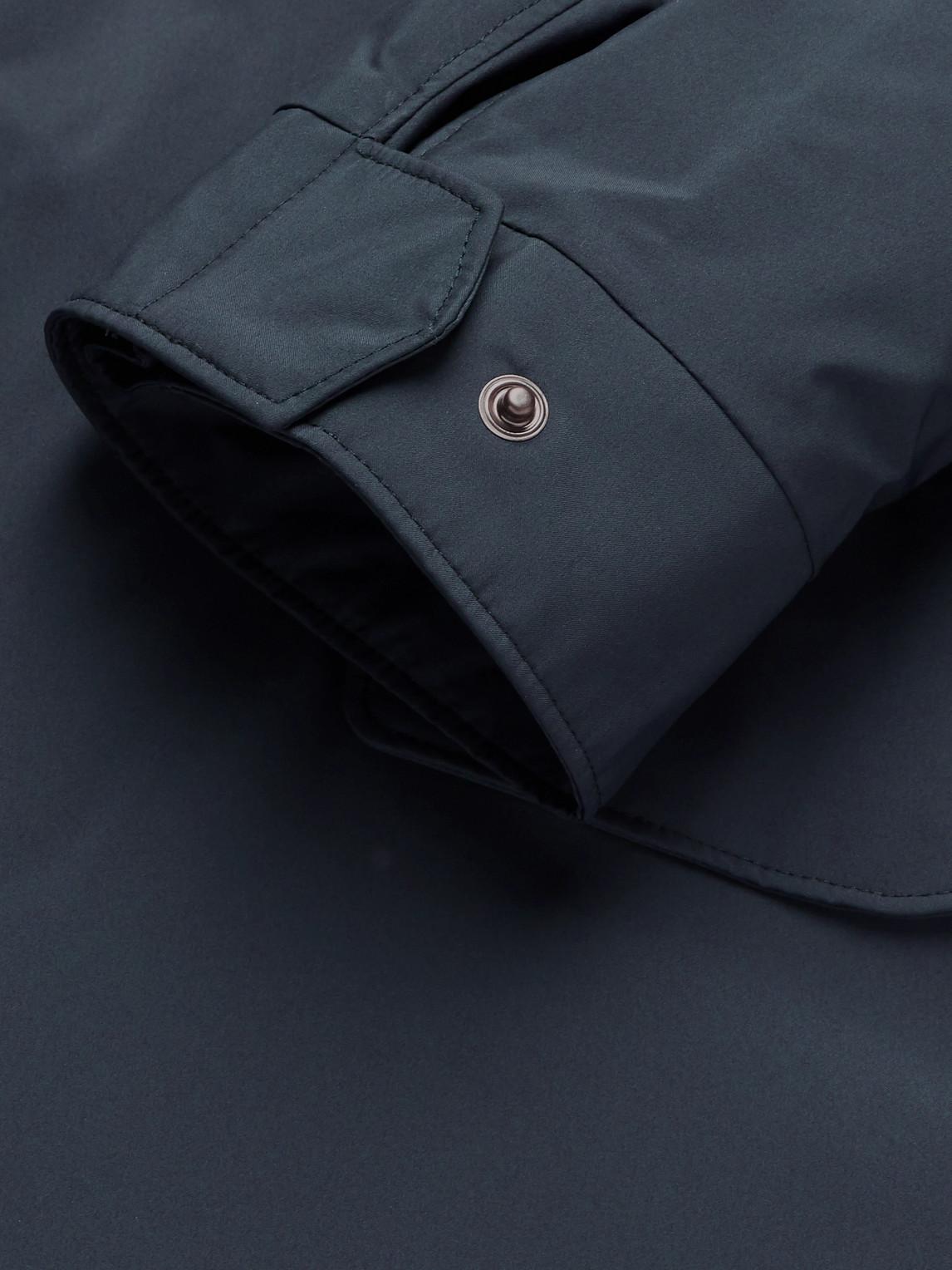 Loro Piana Traveller Windmate Storm System Shell Hooded Field Jacket In Blue