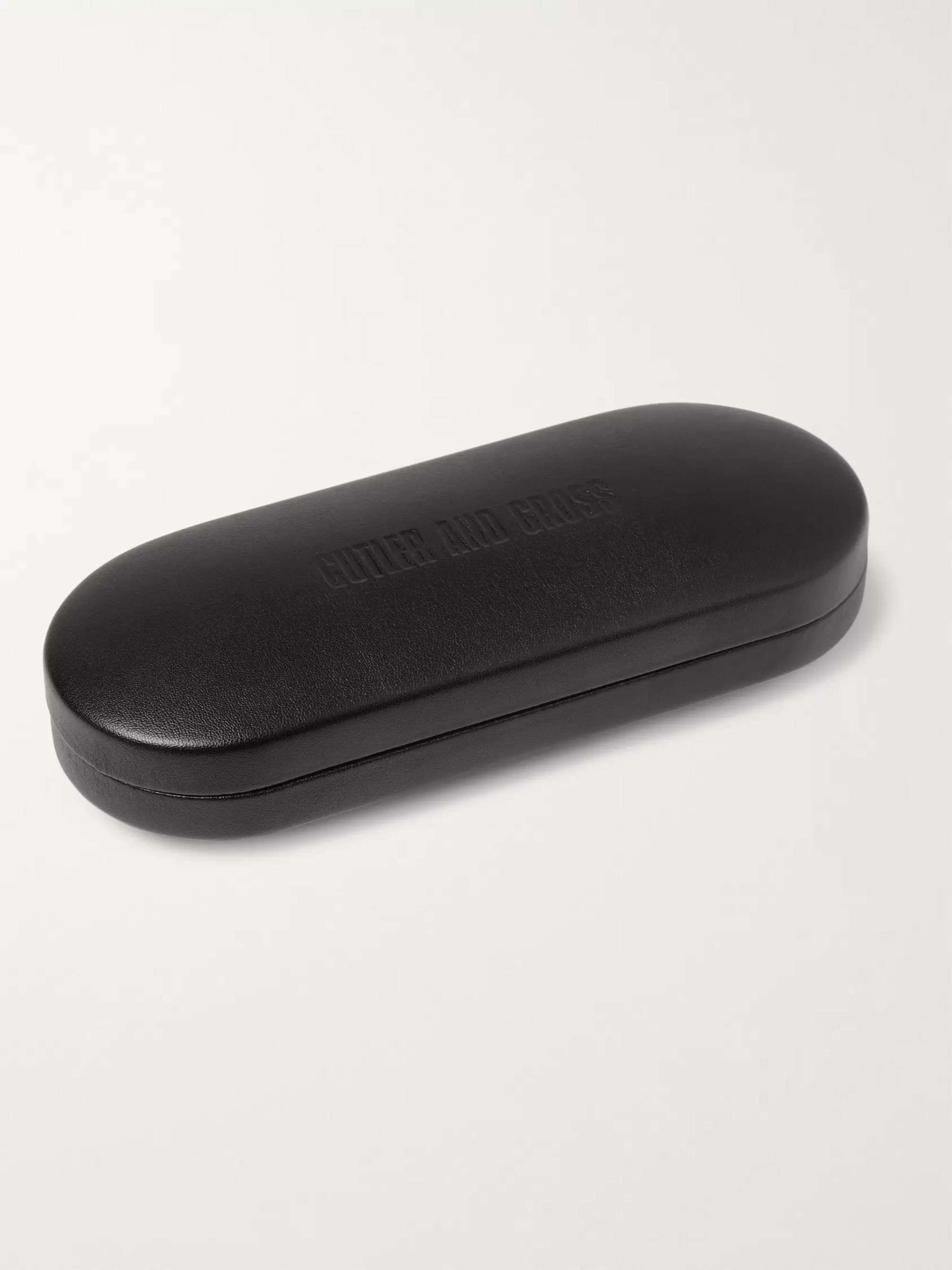 CUTLER AND GROSS Square-Frame Acetate and Silver-Tone Optical Glasses