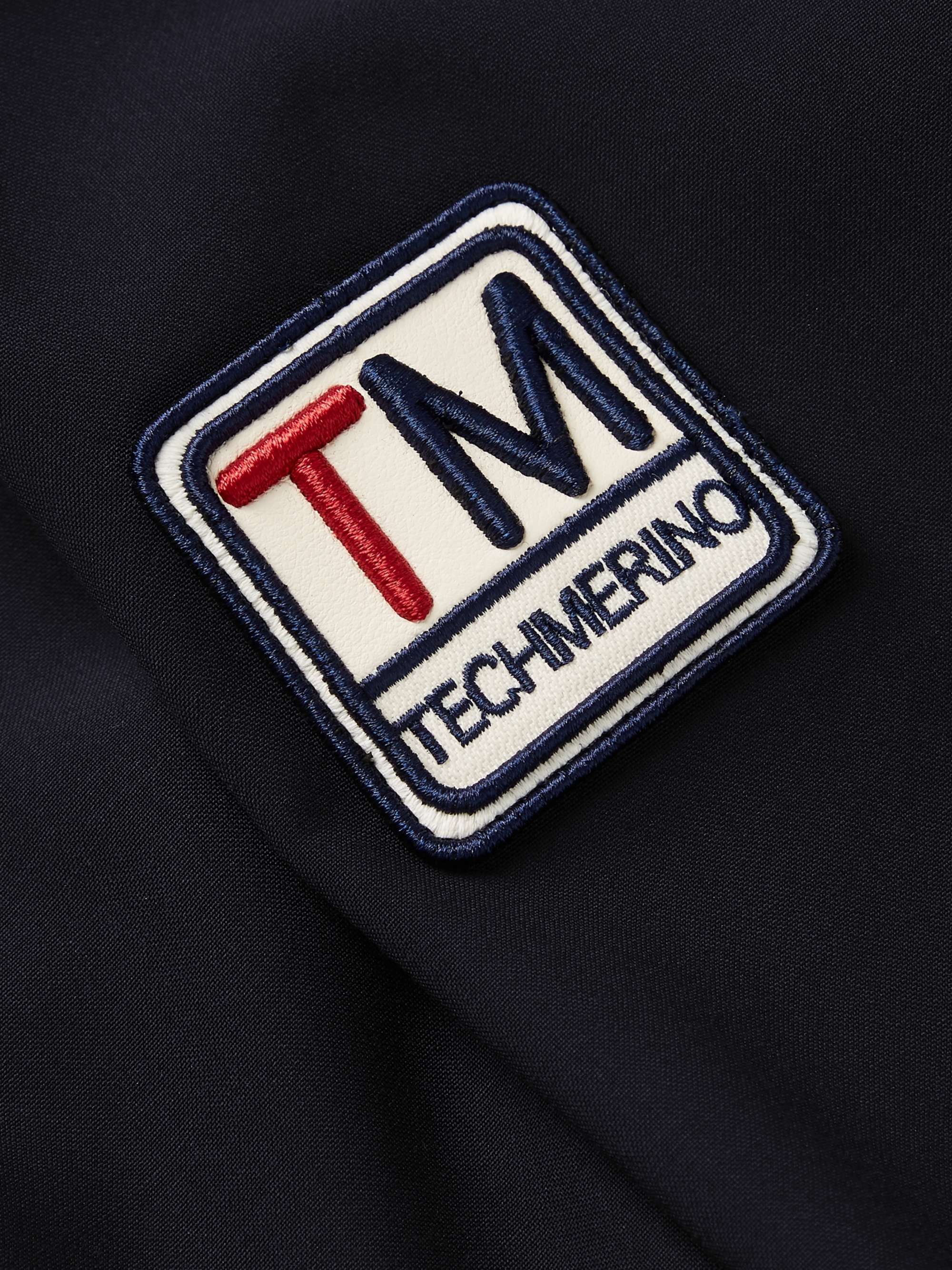 Z ZEGNA Stripe-Trimmed TECHMERINO Wool Bomber Jacket